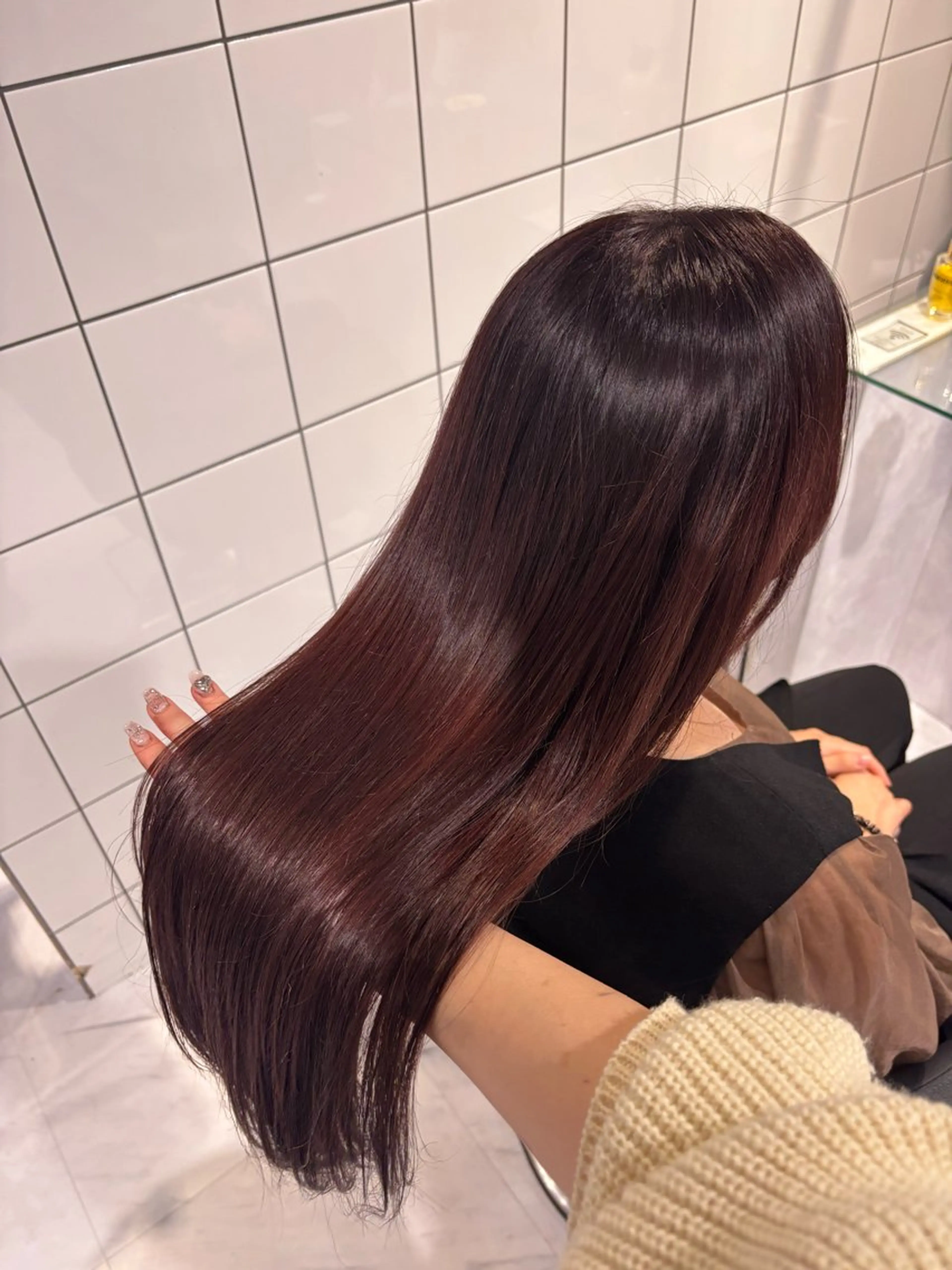 ロング カラー ヘアカラー トリートメント 髪質改善🩰透明感カ ラー🎀hinanoのヘアスタイル