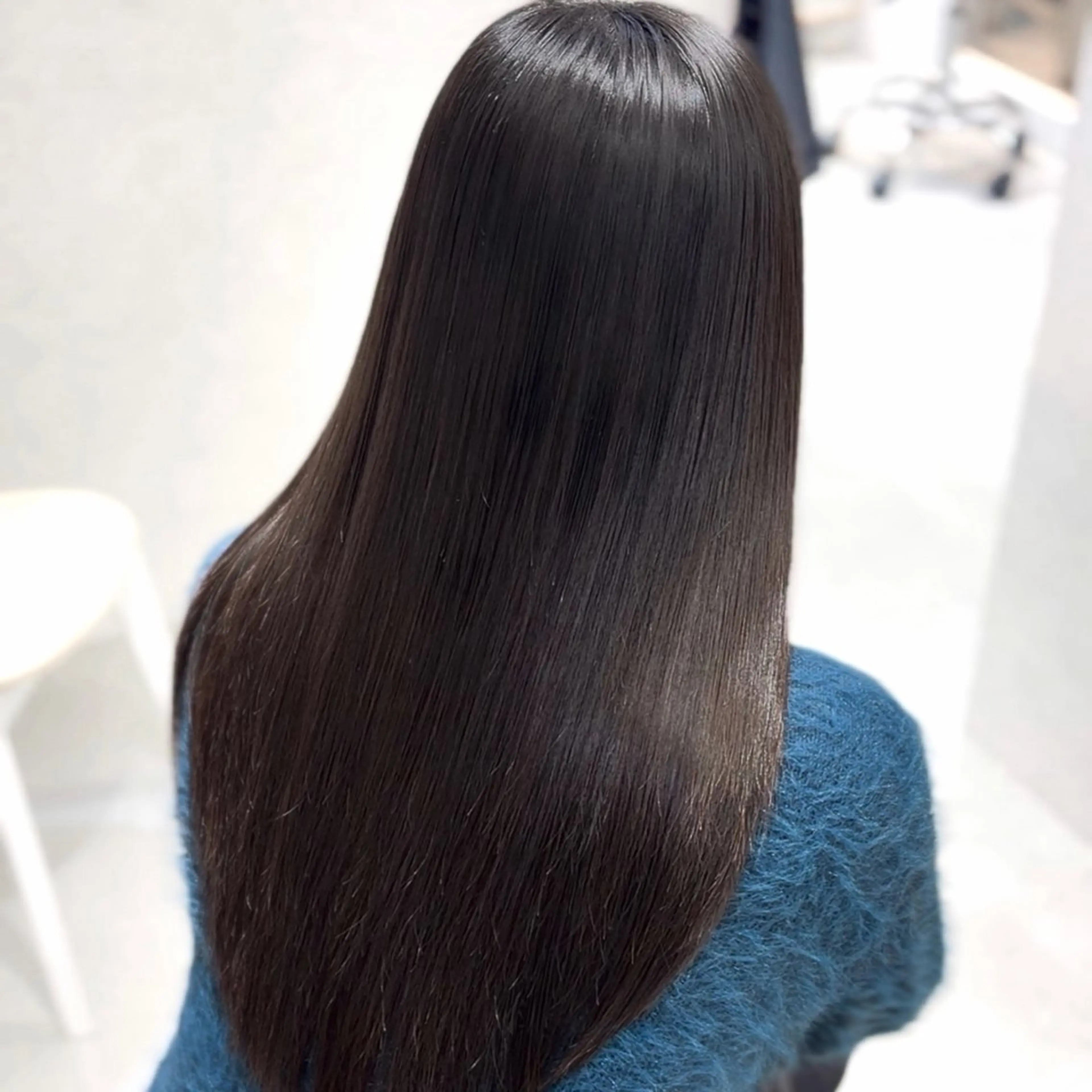 ロング パーマ suzuka/透明感 カラー 美髪縮毛矯正のヘアスタイル