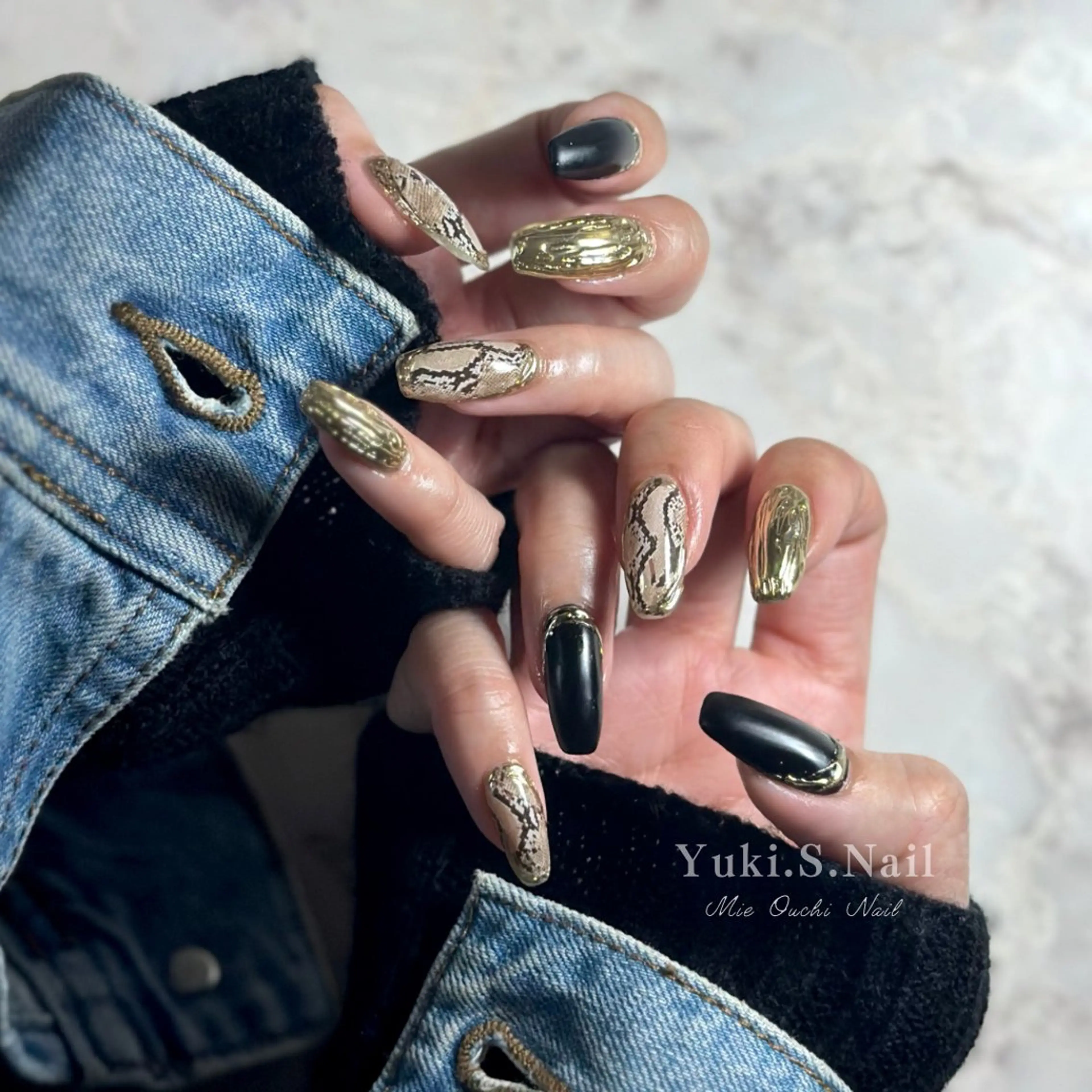 ロング ハンドネイル Yuki S.Nailのネイルデザイン