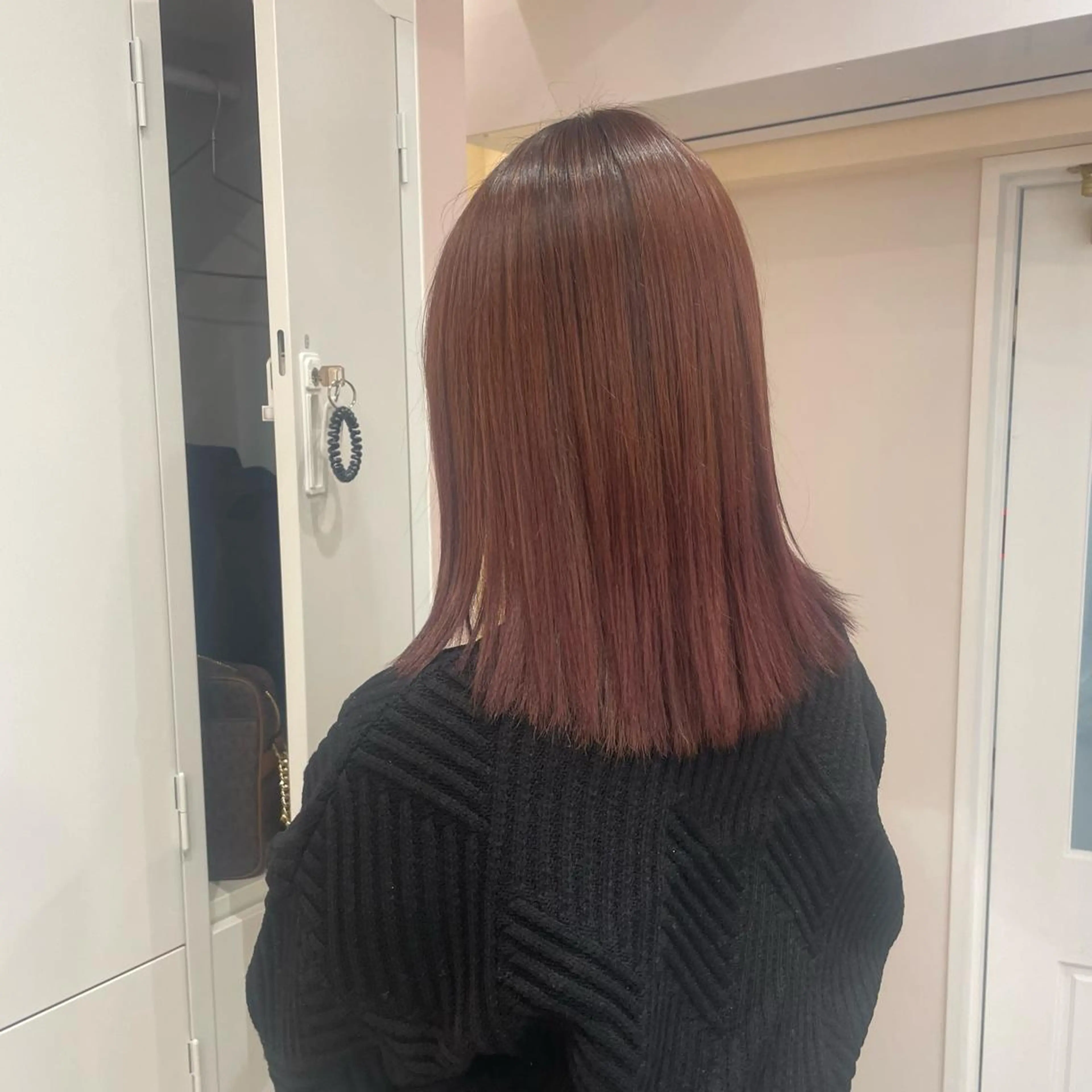 ミディアム マホ/日吉/髪質改善 /レイヤー/ガーリーのヘアスタイル