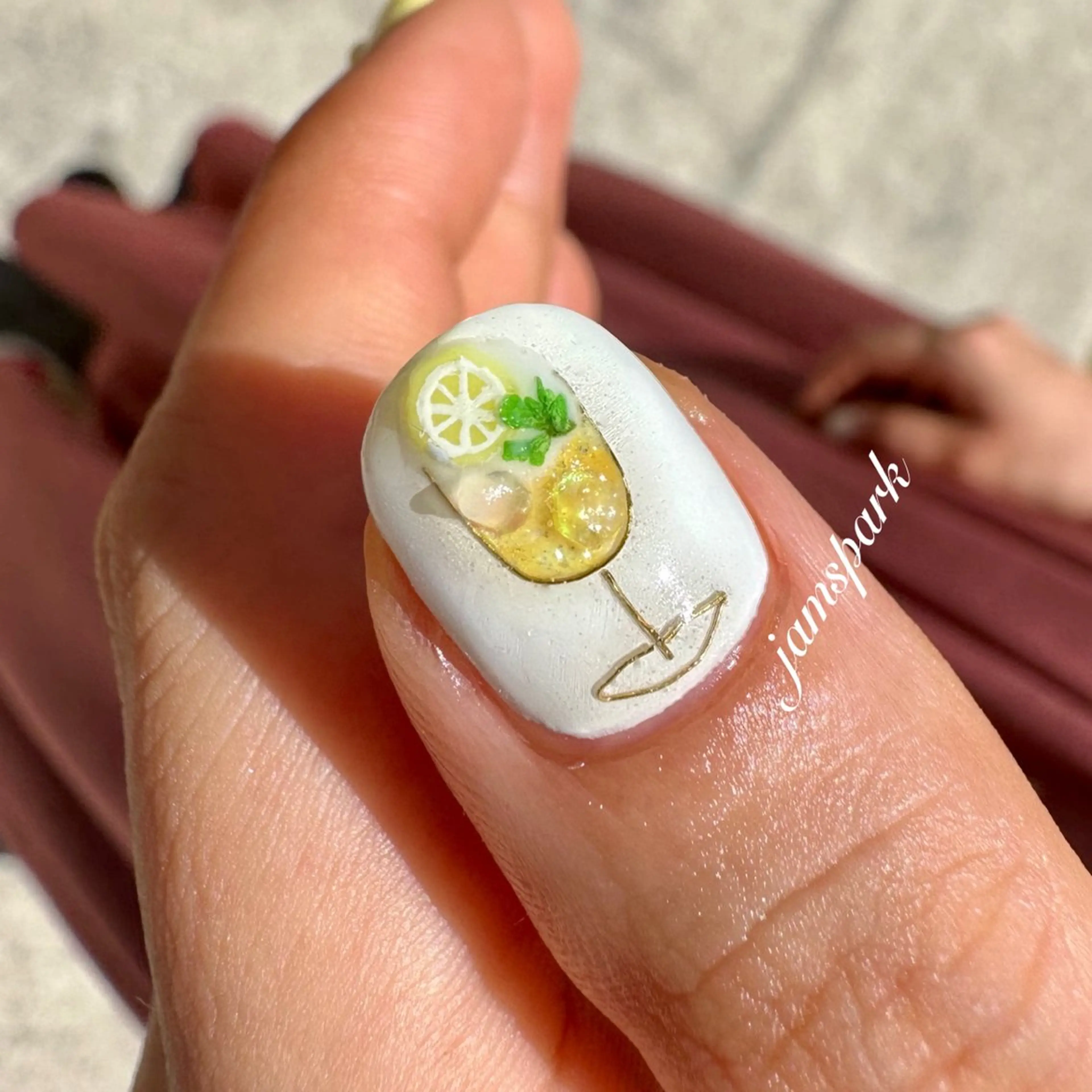 ネイル 黄色 ハンドネイル jamspark ✨のネイルデザイン