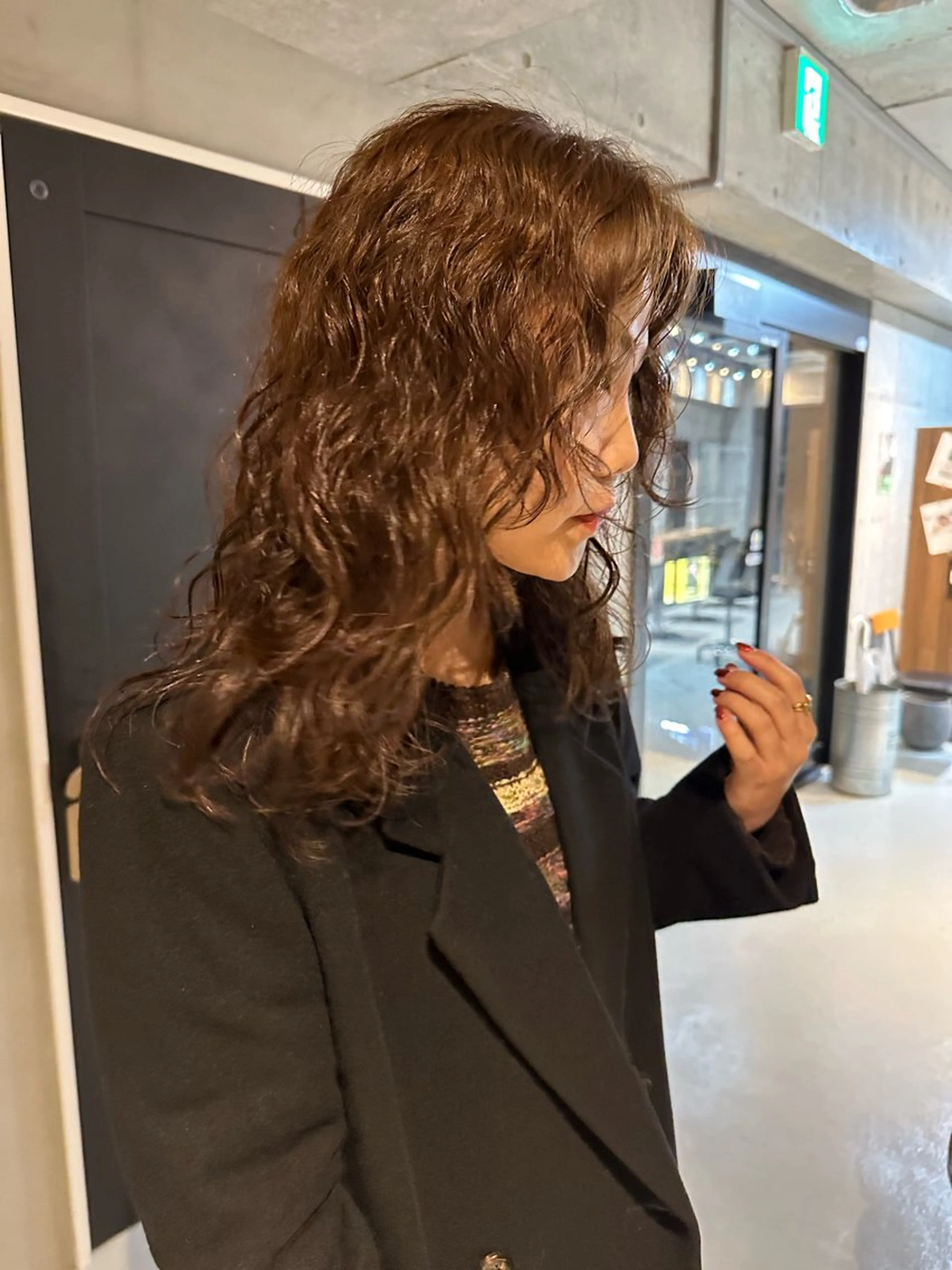 セミロング カラー パーマ カット ヘアカラー パーマ トリートメント 斎藤祐樹 /レイヤー/パーマのヘアスタイル