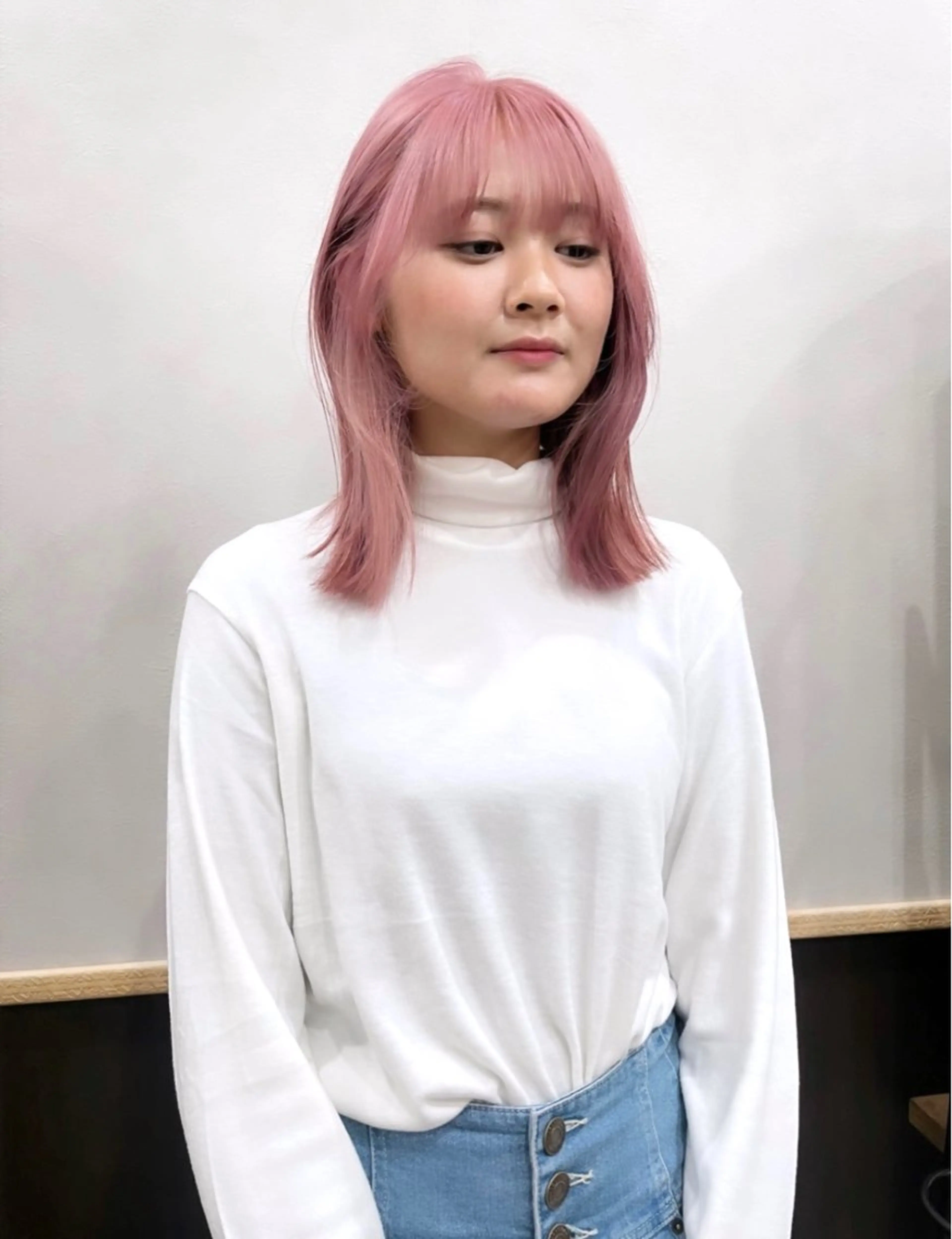 ミディアム ヘアカラー Peg.hair所属・柔らかhair🤍 Rinaのヘアスタイル