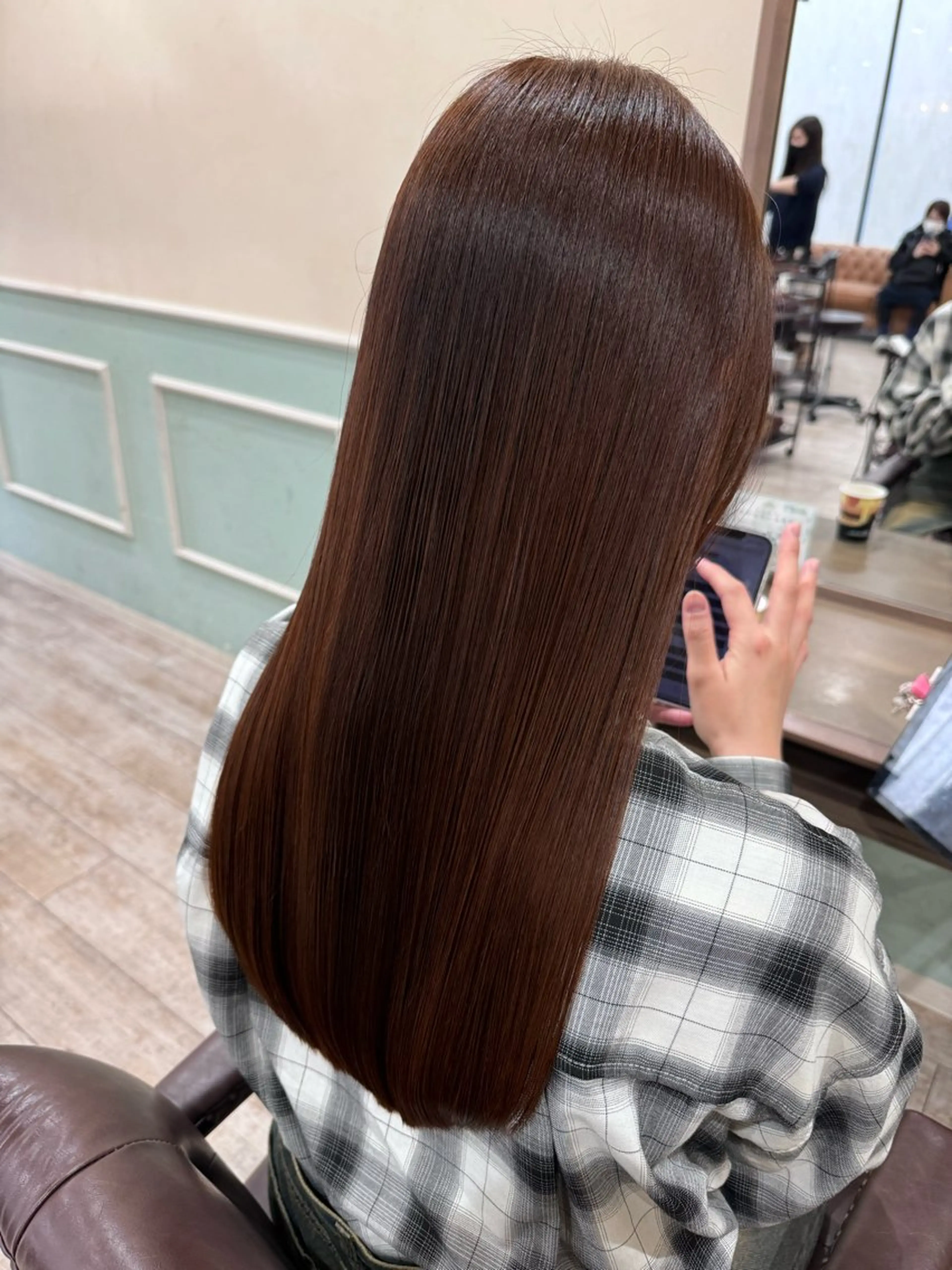 ロング カラー 髪質改善 レイヤーカット ロング トリートメント カット ヘアカラー トリートメント noble店長 松本　拓也▶◀*.のヘアスタイル