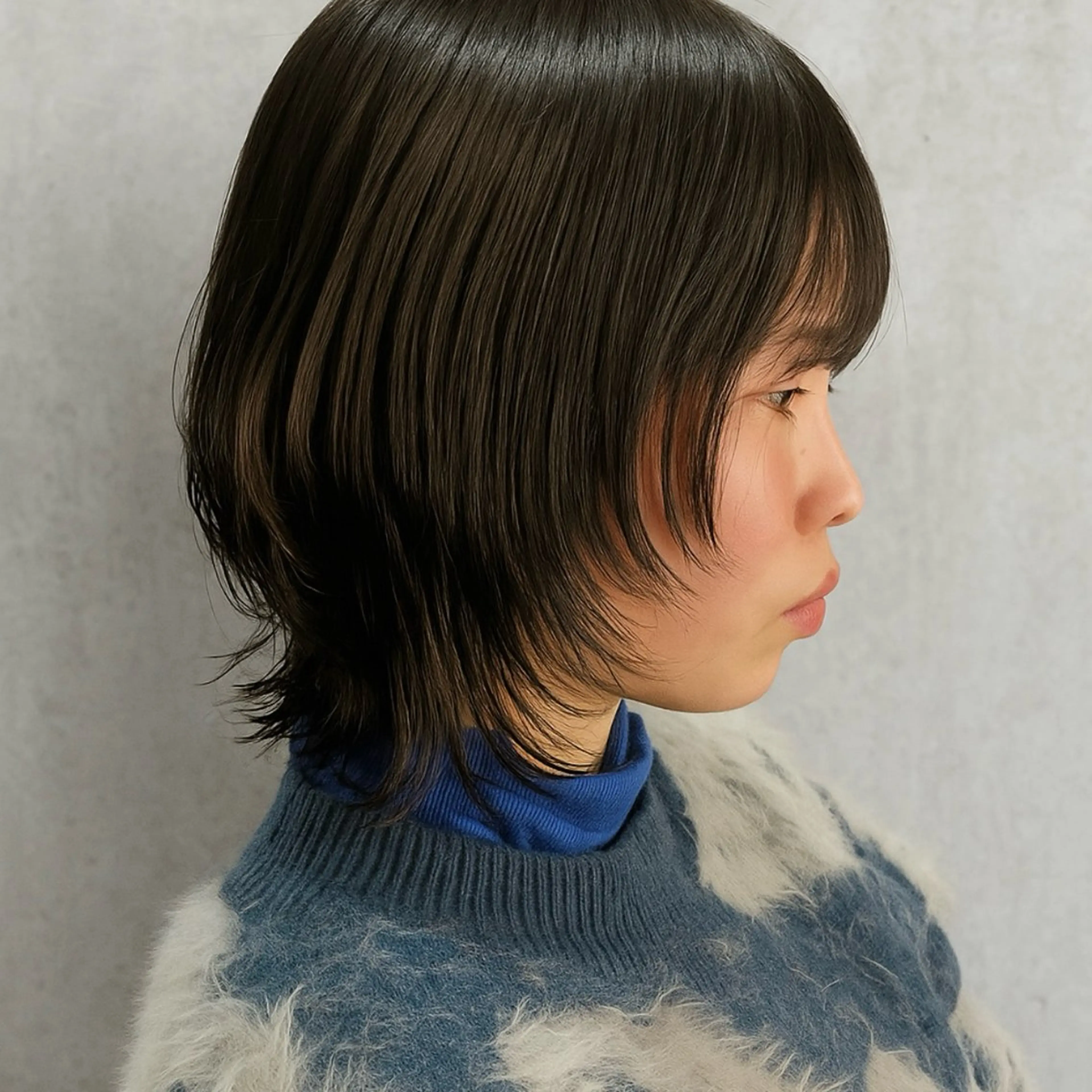 ショート カラー ボブレイヤー ボブ 顔周りカット 髪質改善 レイヤーカット カット ヘアカラー トリートメント nui所属・清水優/レイヤー/ ボブ/髪質改善のヘアスタイル