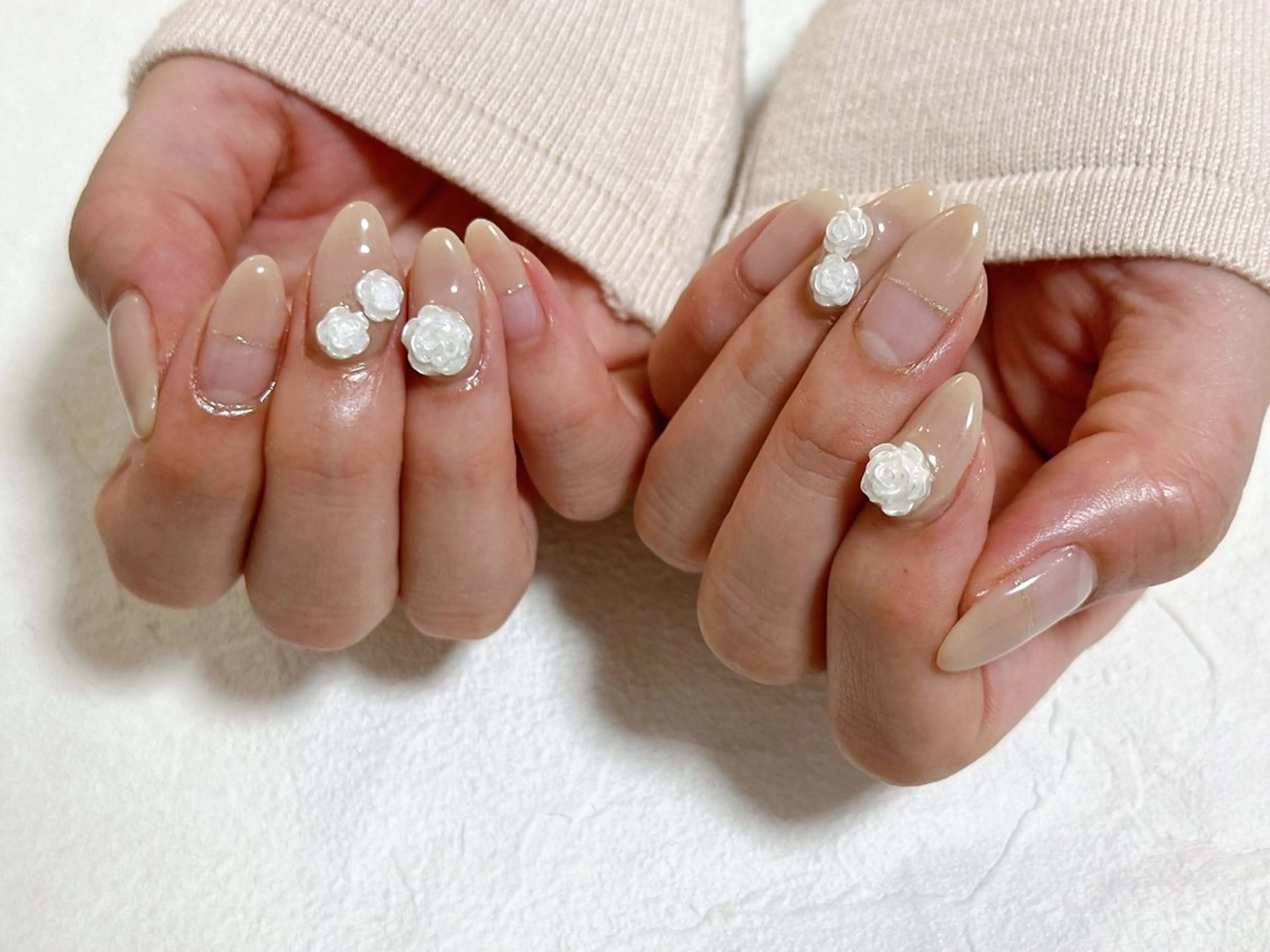 ネイル オーロラネイル フットネイル フレンチネイル ジェルネイル 韓国ネイル ハンドネイル Mogu nail 二子玉川のネイルデザイン