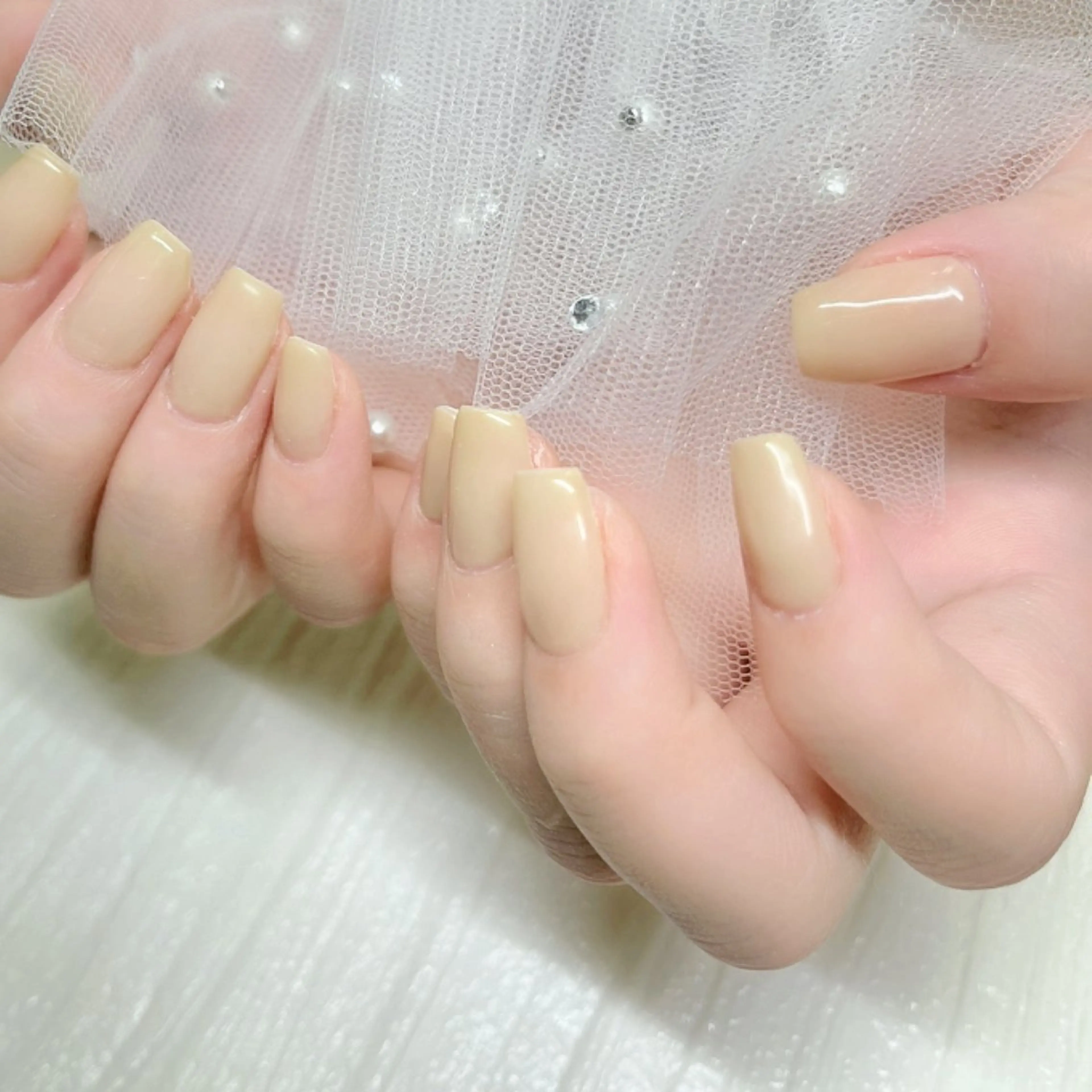 ネイル オフィスネイル ワンカラーネイル シンプルネイル ハンドネイル フットネイル chai 上本町 sakuraのネイルデザイン