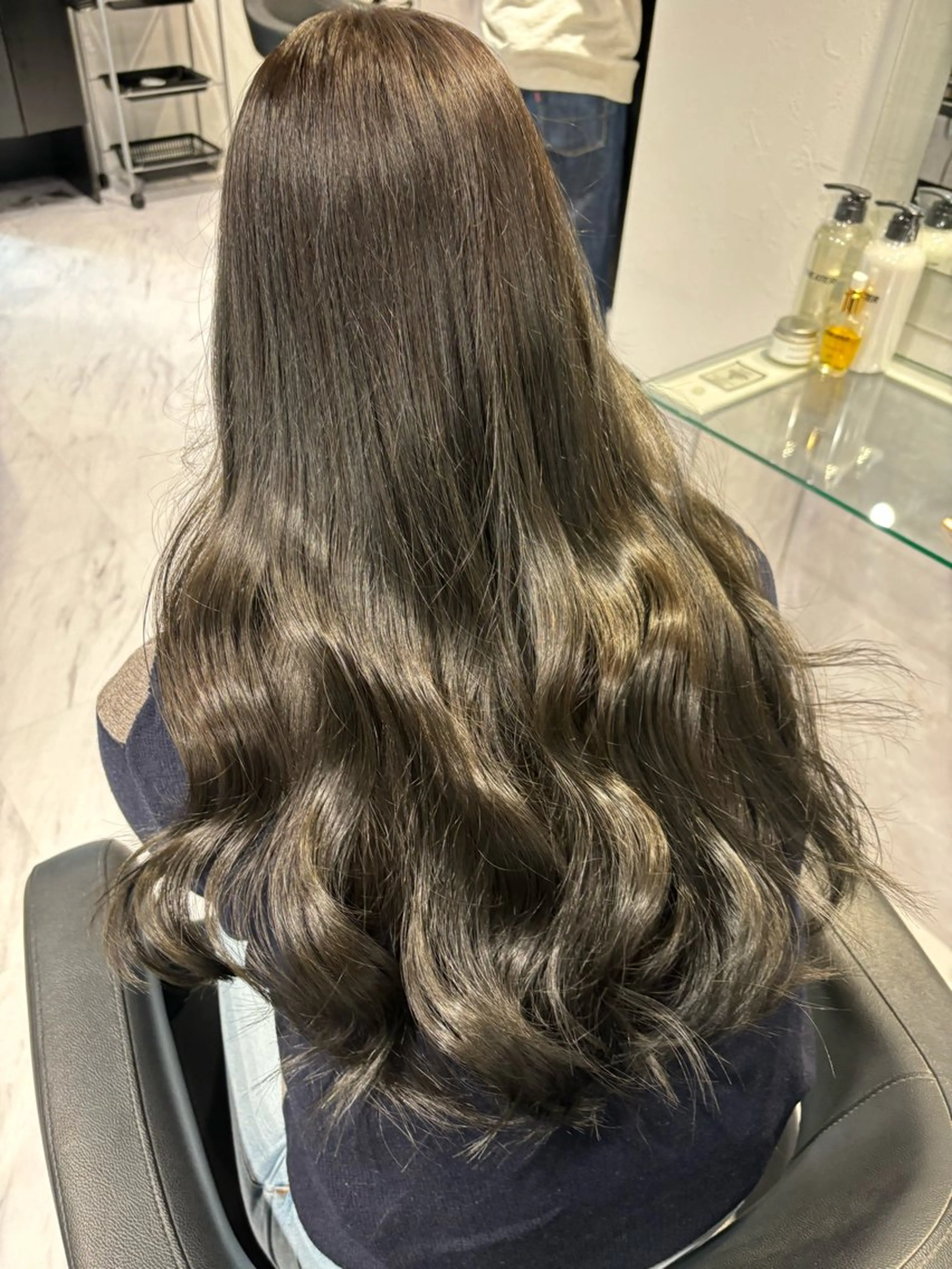 ロング カラー 髪質改善 表参道♡暗髪^ྀི 艶カラー♡アユミのヘアスタイル