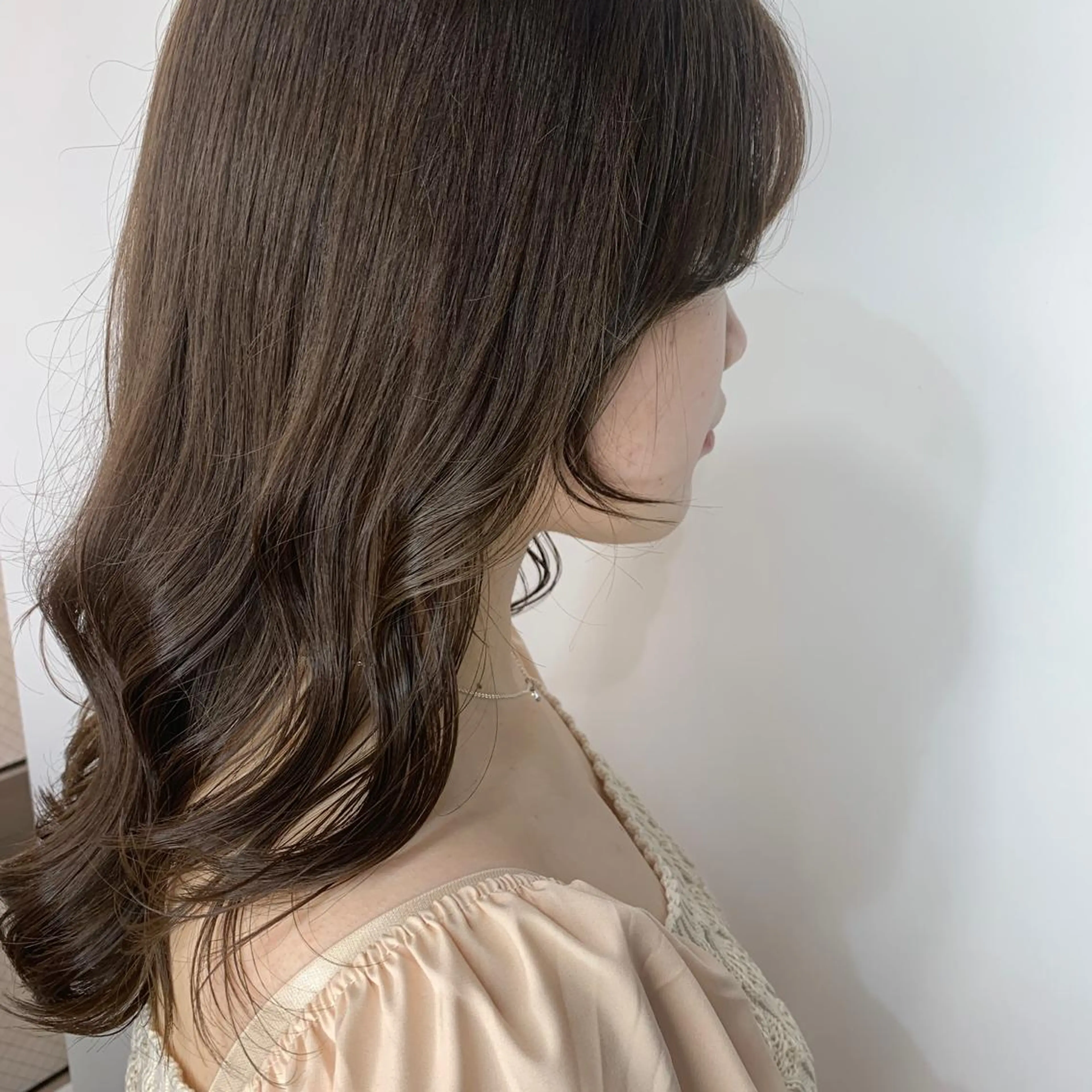 セミロング カラー カット ヘアカラー HARUKA韓国ヘア /Luana梅田のヘアスタイル