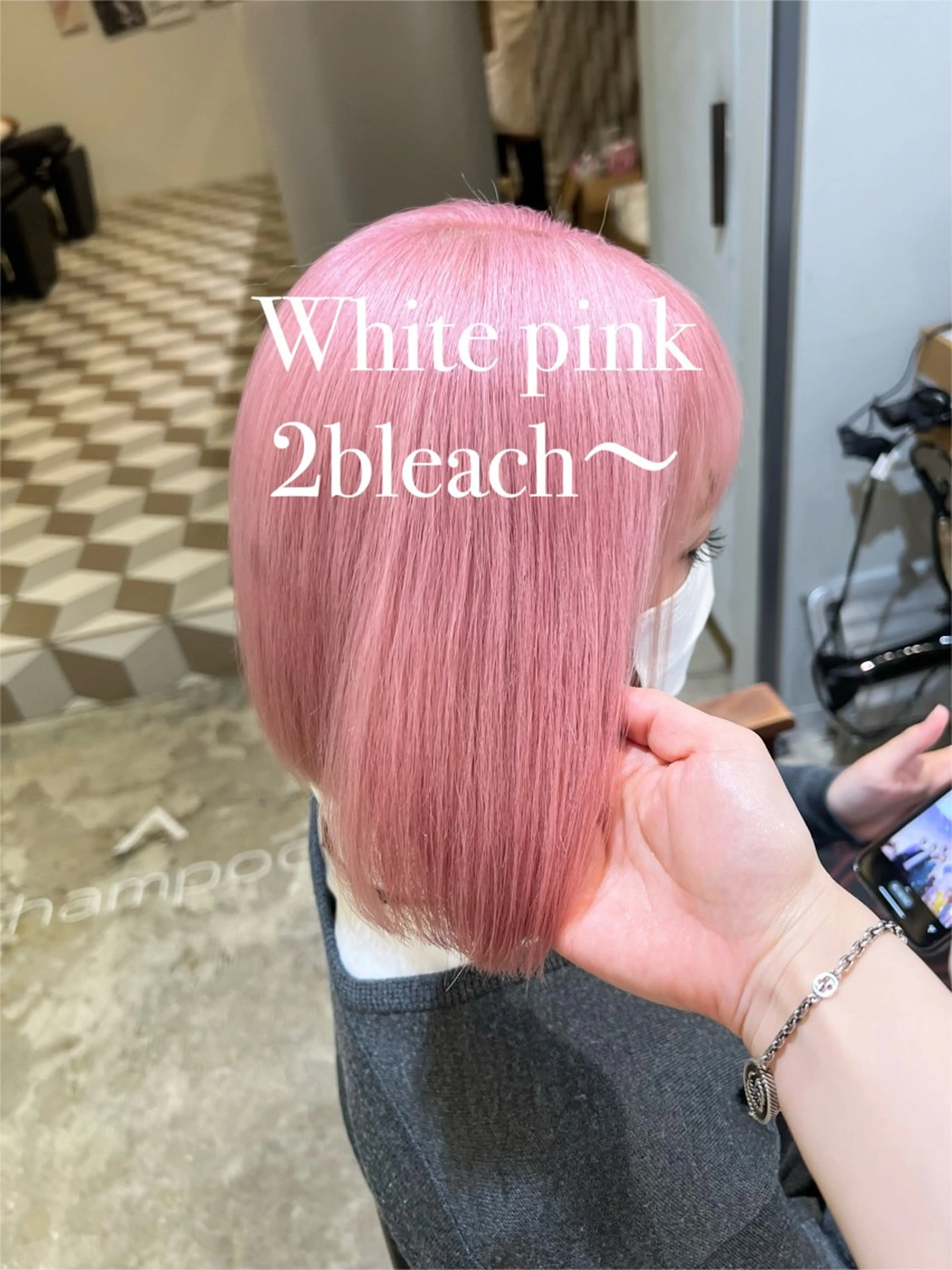 ショート カラー ブリーチ Kana 🍋 ハイトーン【高円寺】のヘアスタイル
