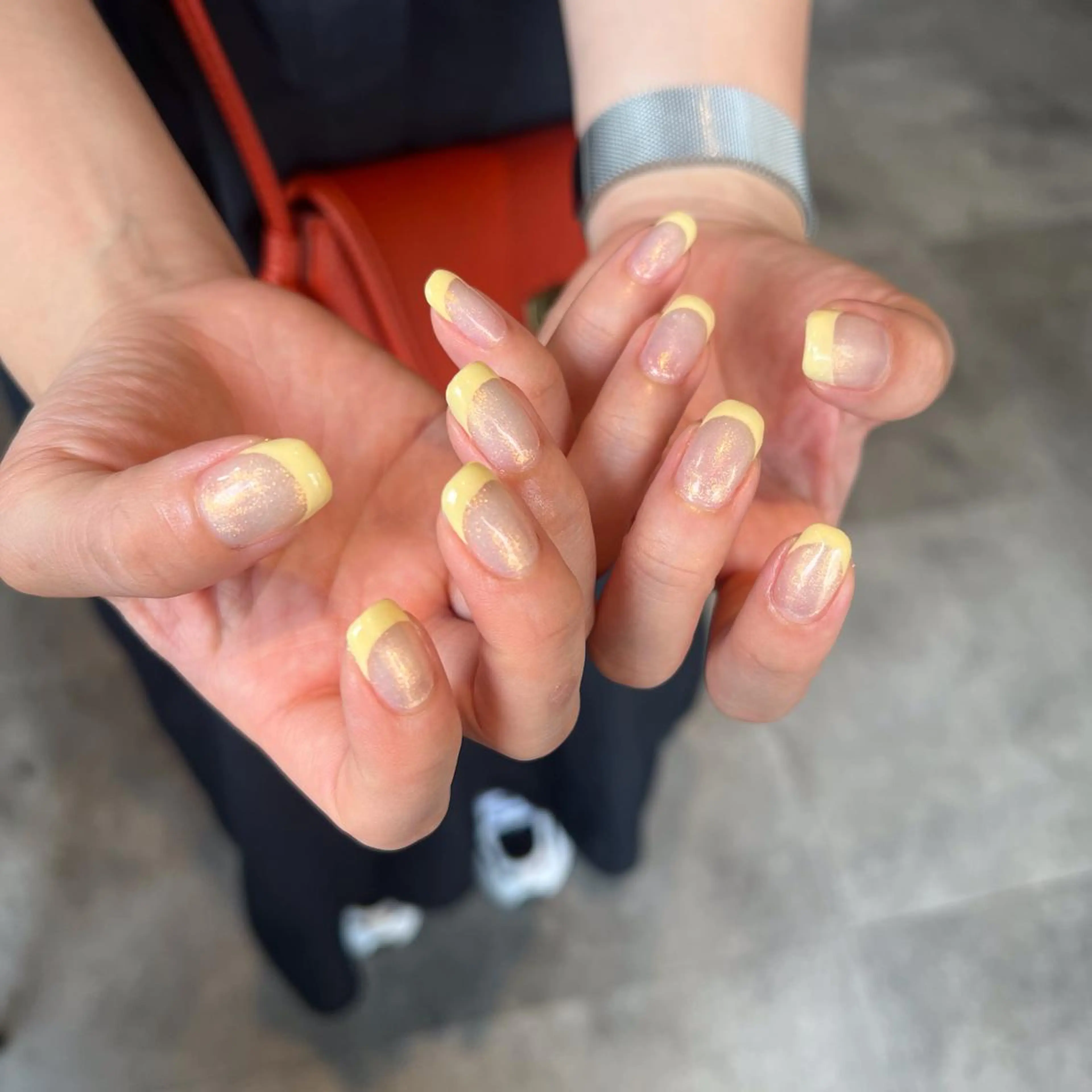 〔*自爪を痛めないパラジェル*〕 ♡handフレンチ(オフなし)♡の写真
