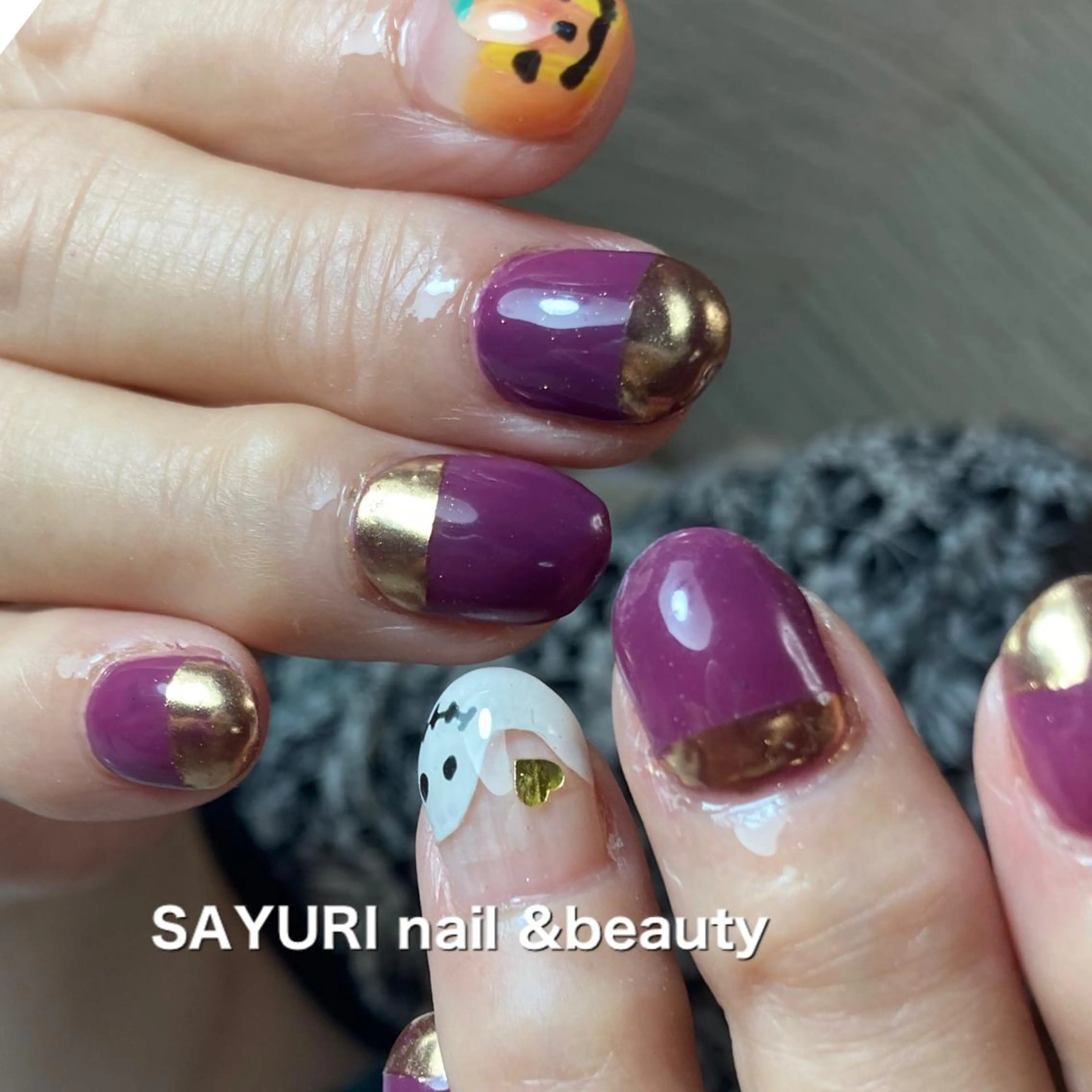 ネイル ハロウィン ハンドネイル さゆりネイル&ビューティーサロン所属・古屋 早友里のネイルデザイン