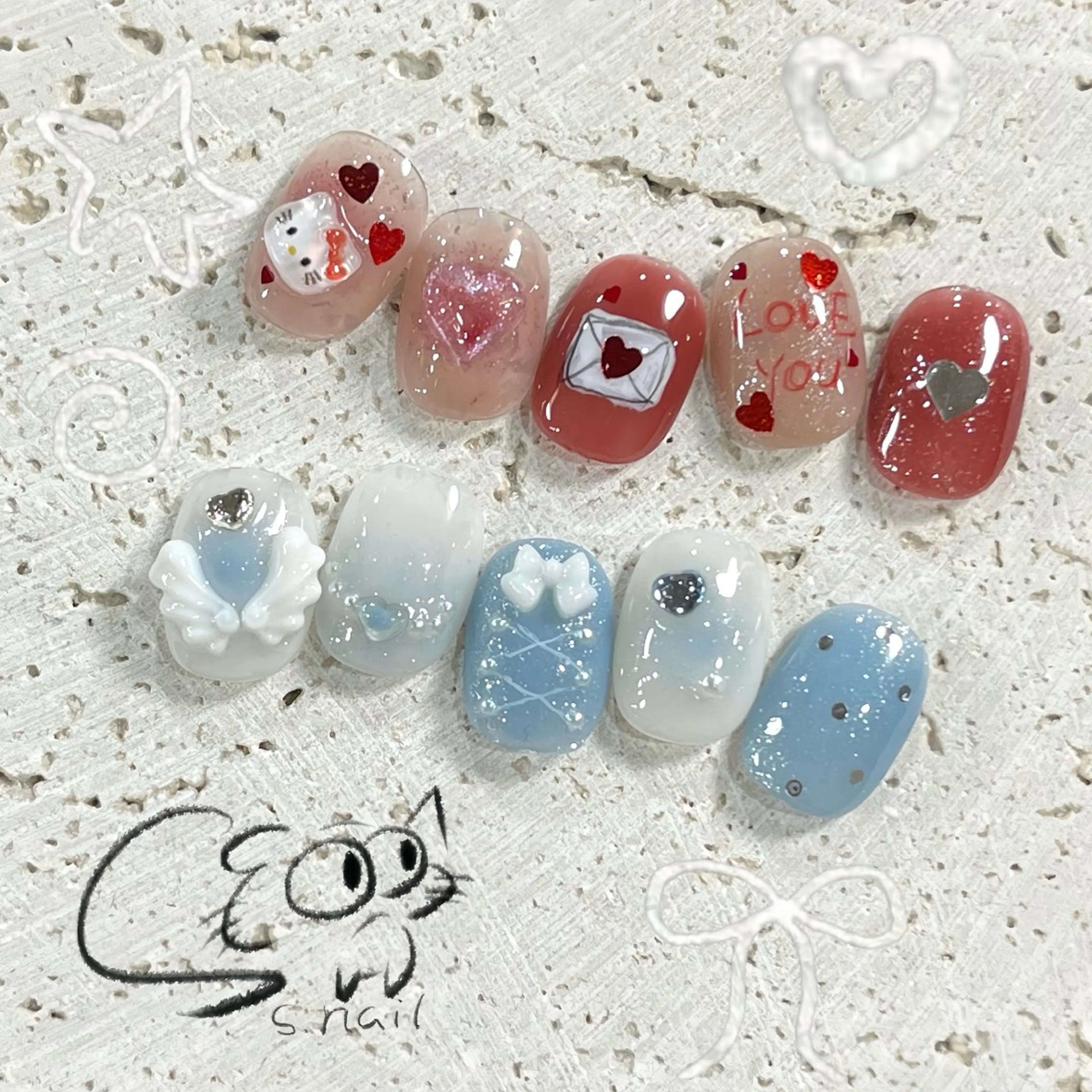 ネイル フレンチネイル ジェルネイル キラキラネイル ラメ(グリッター) マグネットネイル ハンドネイル S.nail所属・S.nail _のネイルデザイン