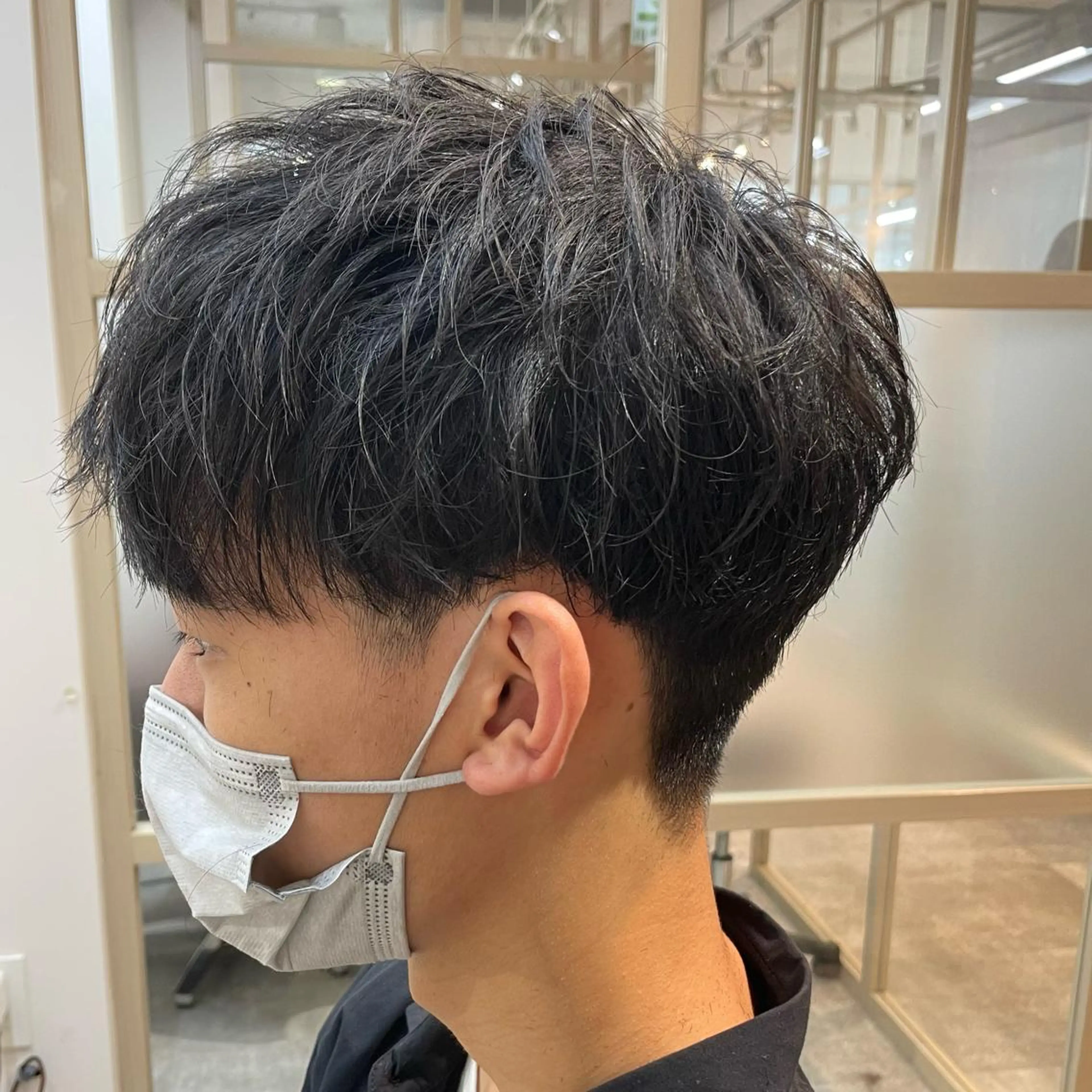 ショート カット 縮毛矯正 渋谷 メンズ 木下 仁来のヘアスタイル