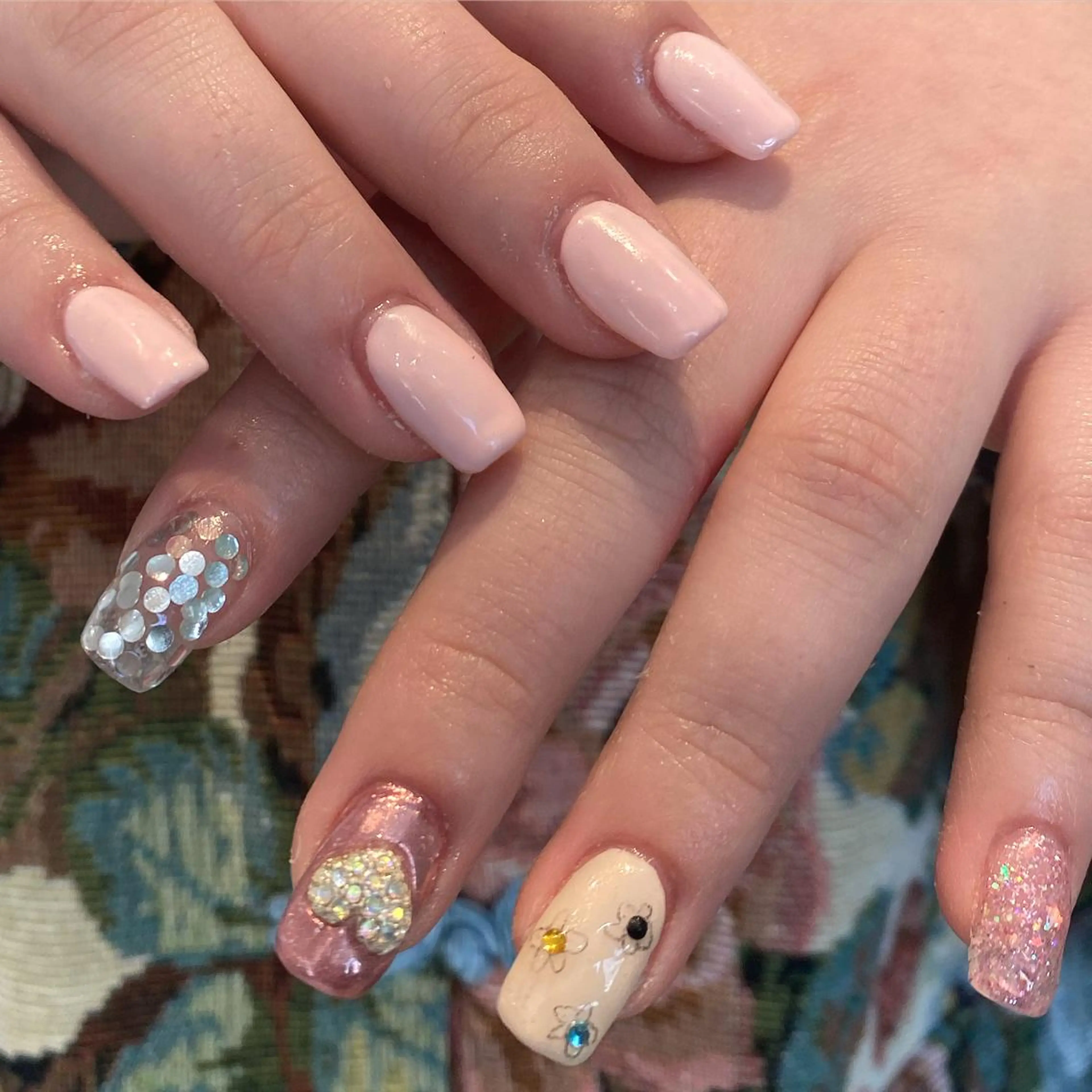 ◽️長さだしデザインネイル◽️の写真