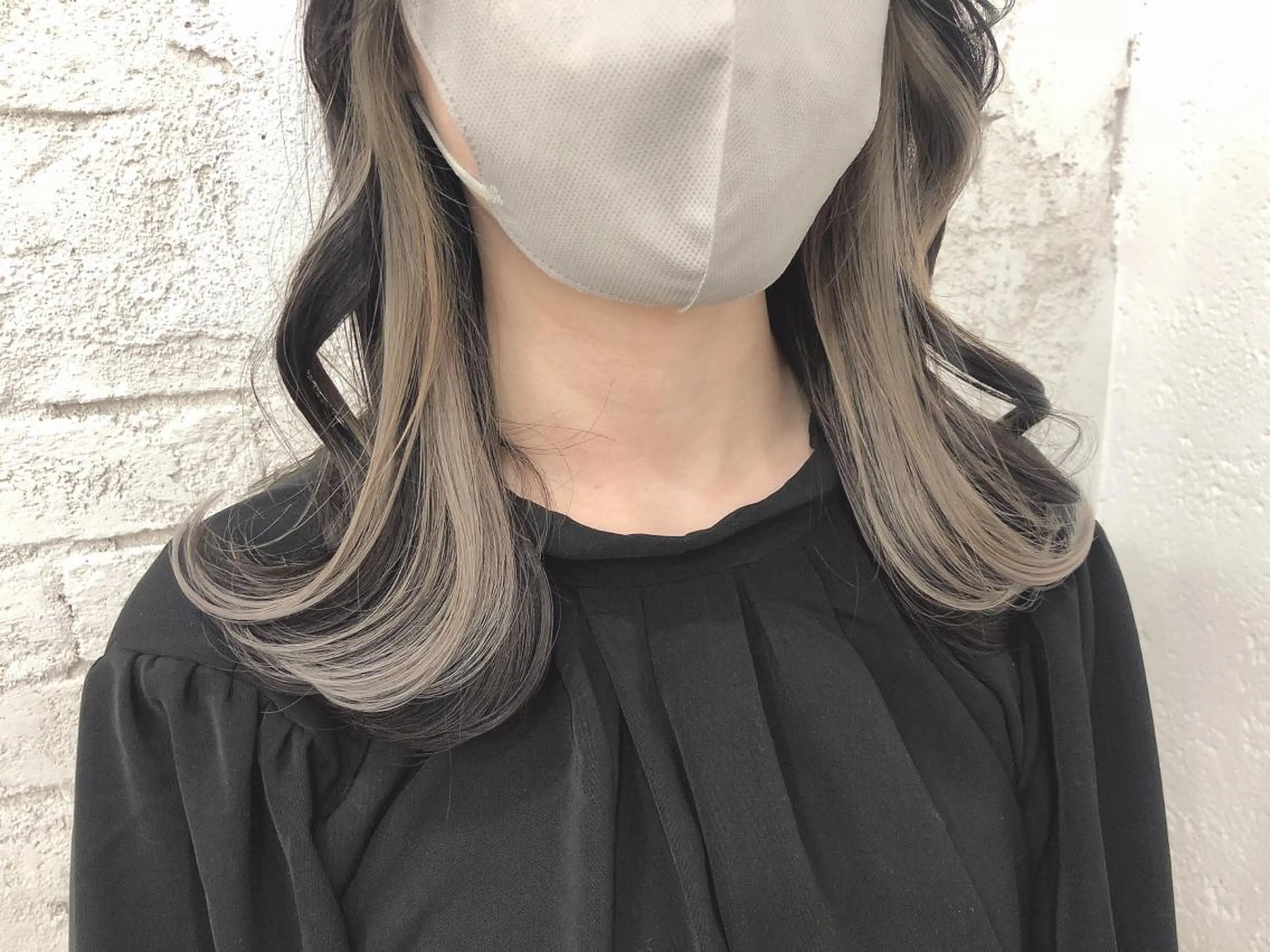 セミロング カラー ヘアカラー 🦋エクステインナー カラーYūka🦋のヘアスタイル