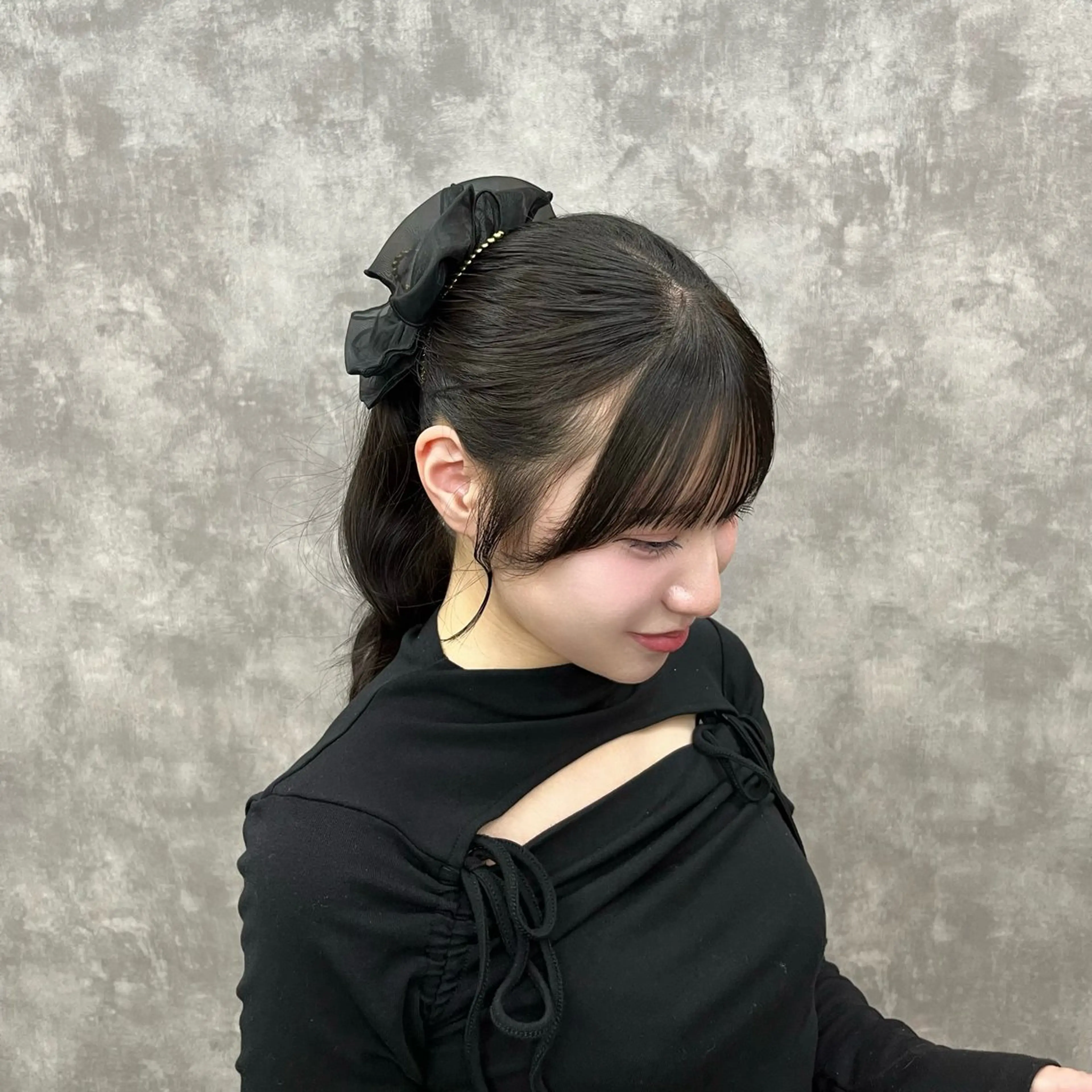 ロング 顔周りカット Naurra所属・Naurra かえでのヘアスタイル