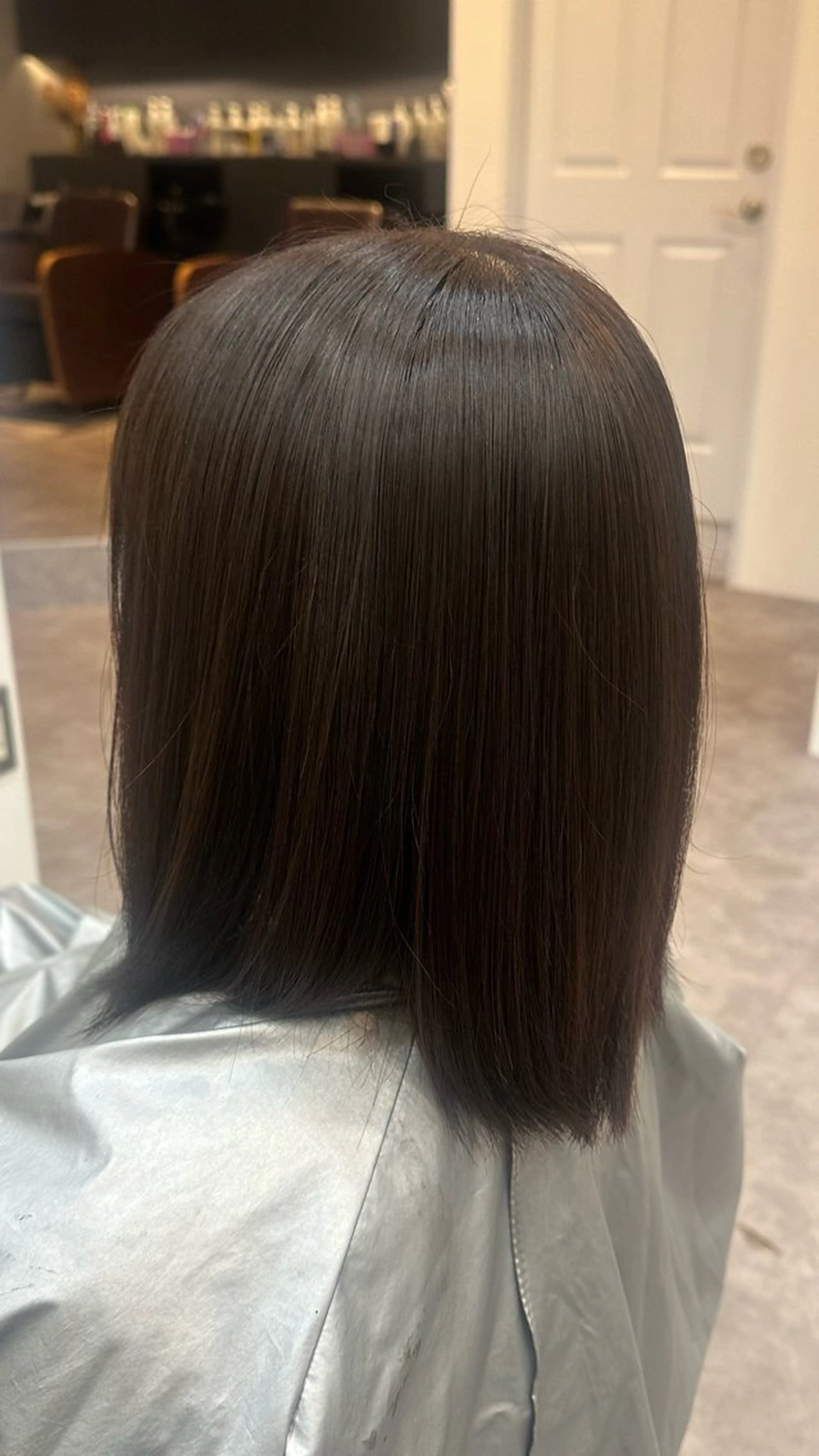 ショート カラー 黒髪 ブラウンカラー ナチュラルブラウン Agu hair muta 大牟田所属・Agu ゆうしょうのヘアスタイル