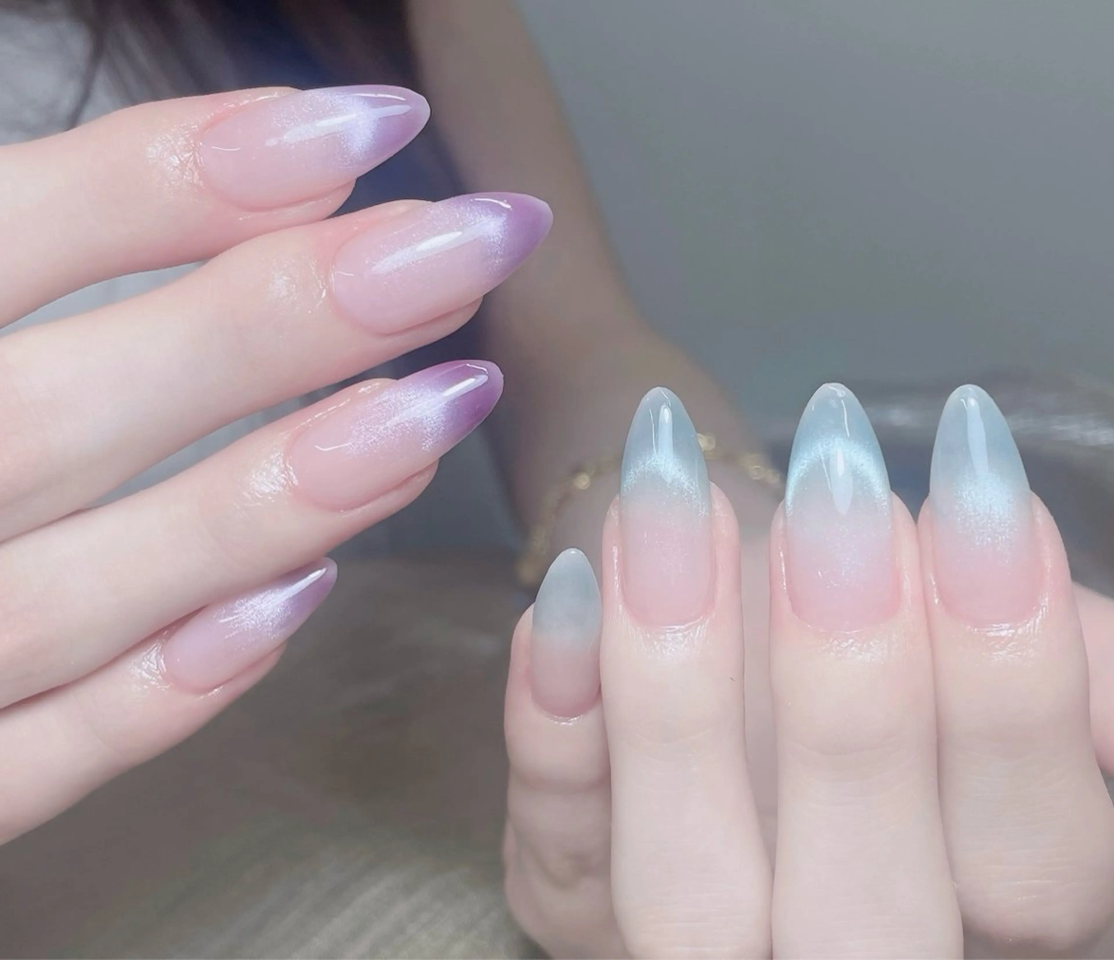 ネイル アートネイル チークネイル 長さ出し フレンチネイル グラデーション GIN ギン 大塚のネイルデザイン