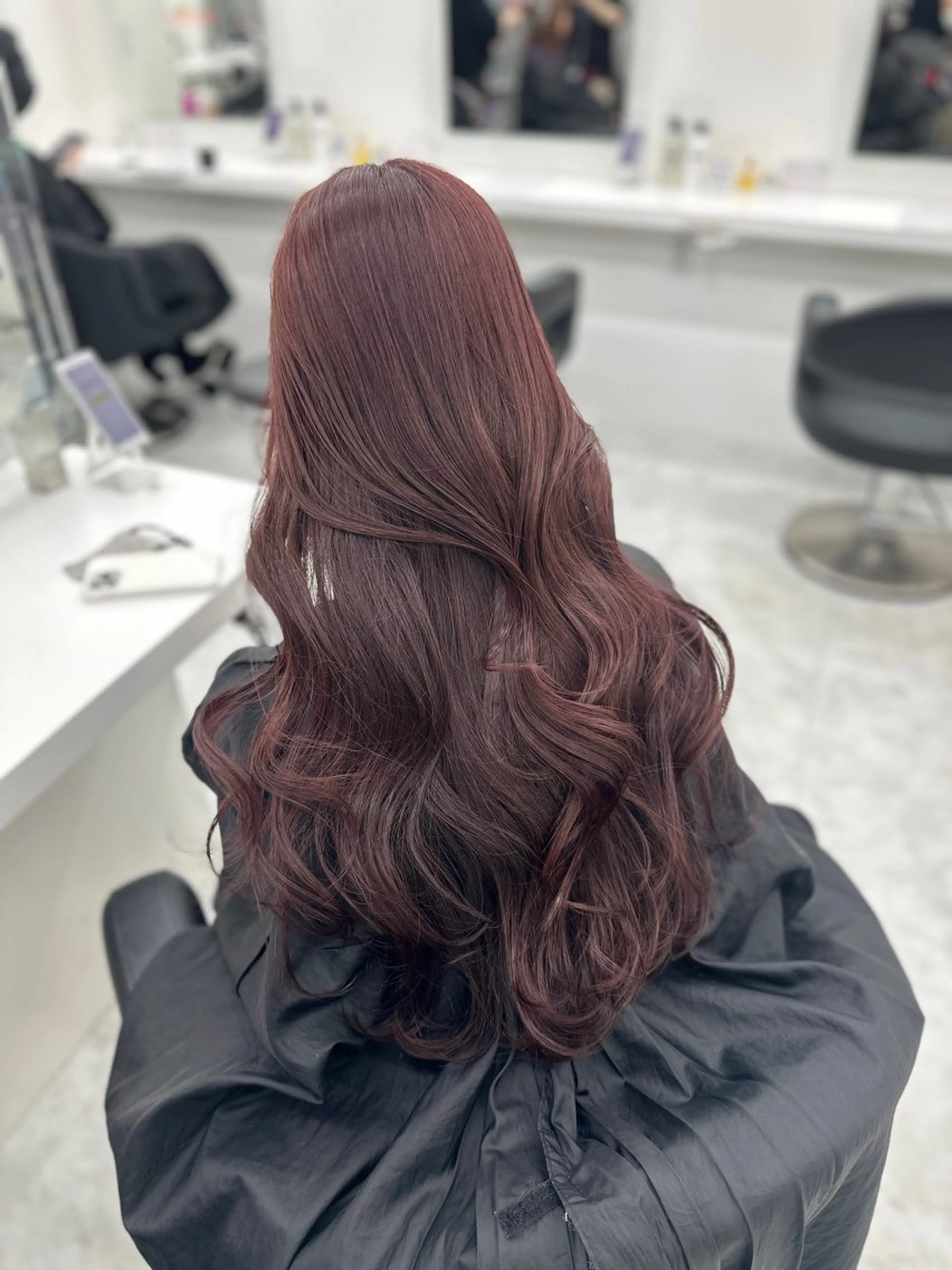 ロング カラー パーマ ヘアアレンジ メンズ キッズ ♥️韓国ヘア レイヤー♥️ゆりのヘアスタイル