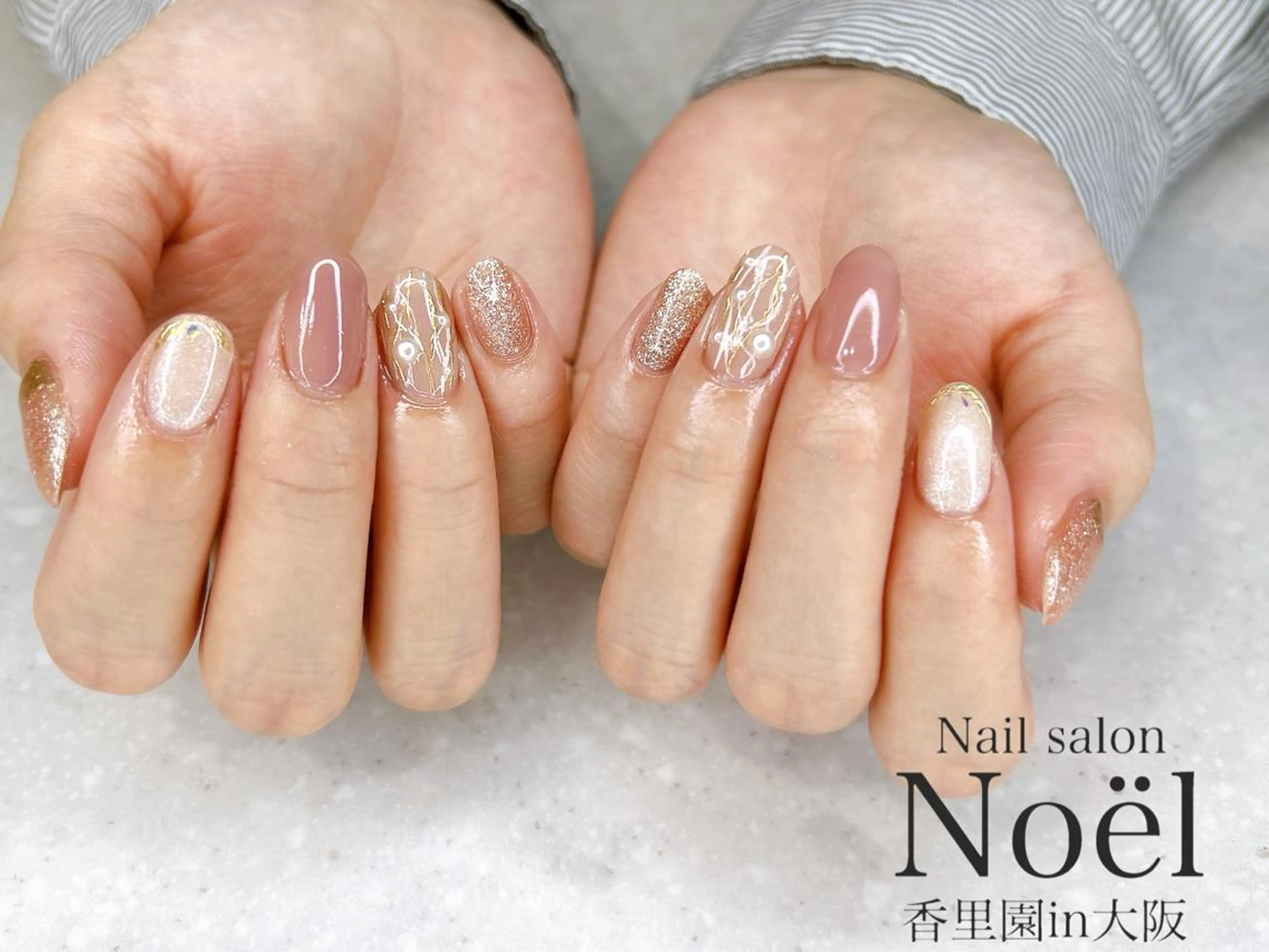 ネイル ハンドネイル Nailsalon &Noel所属・もも 🍑のネイルデザイン