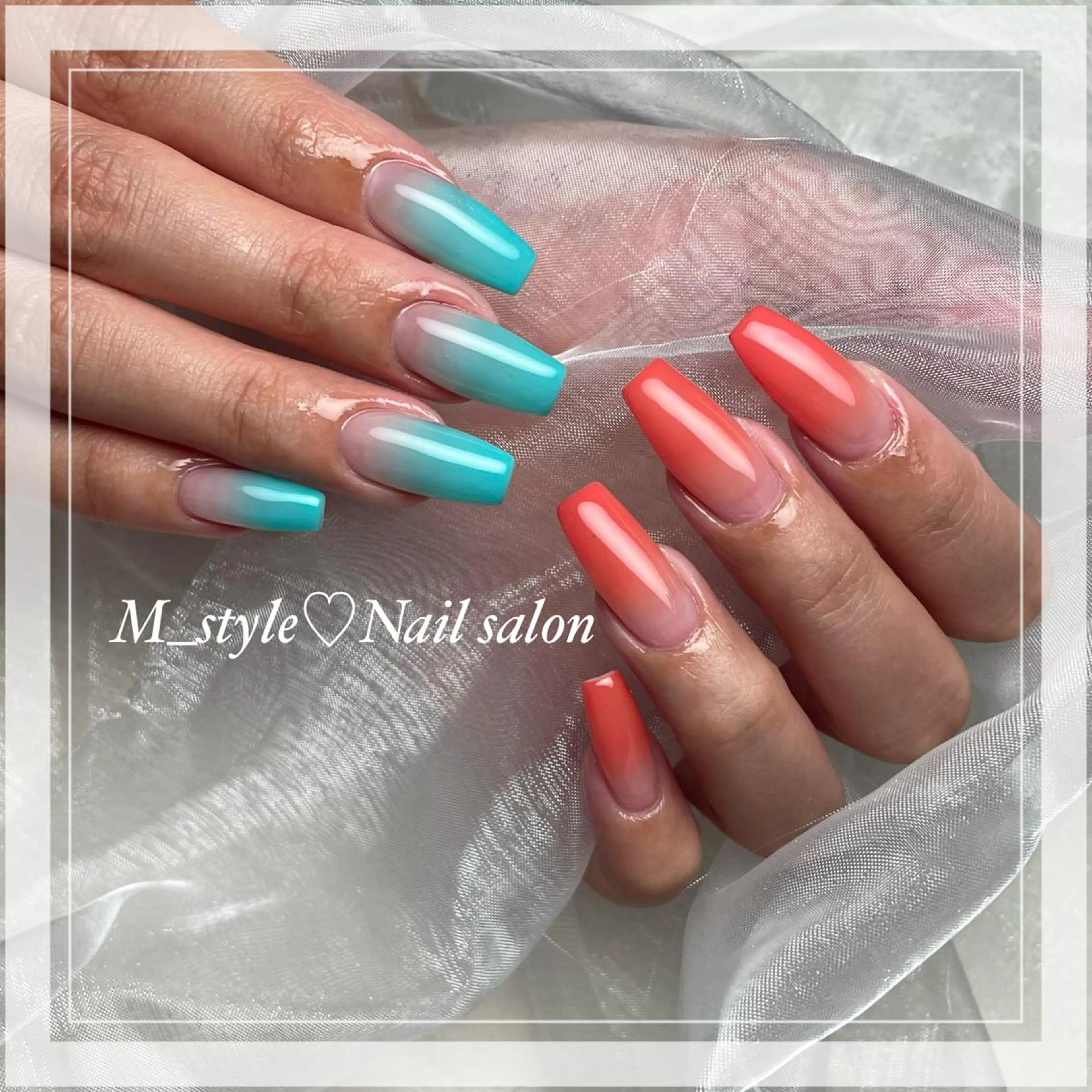 ロング ネイル 下妻市ﾈｲﾙｻﾛﾝ M_styleのネイルデザイン