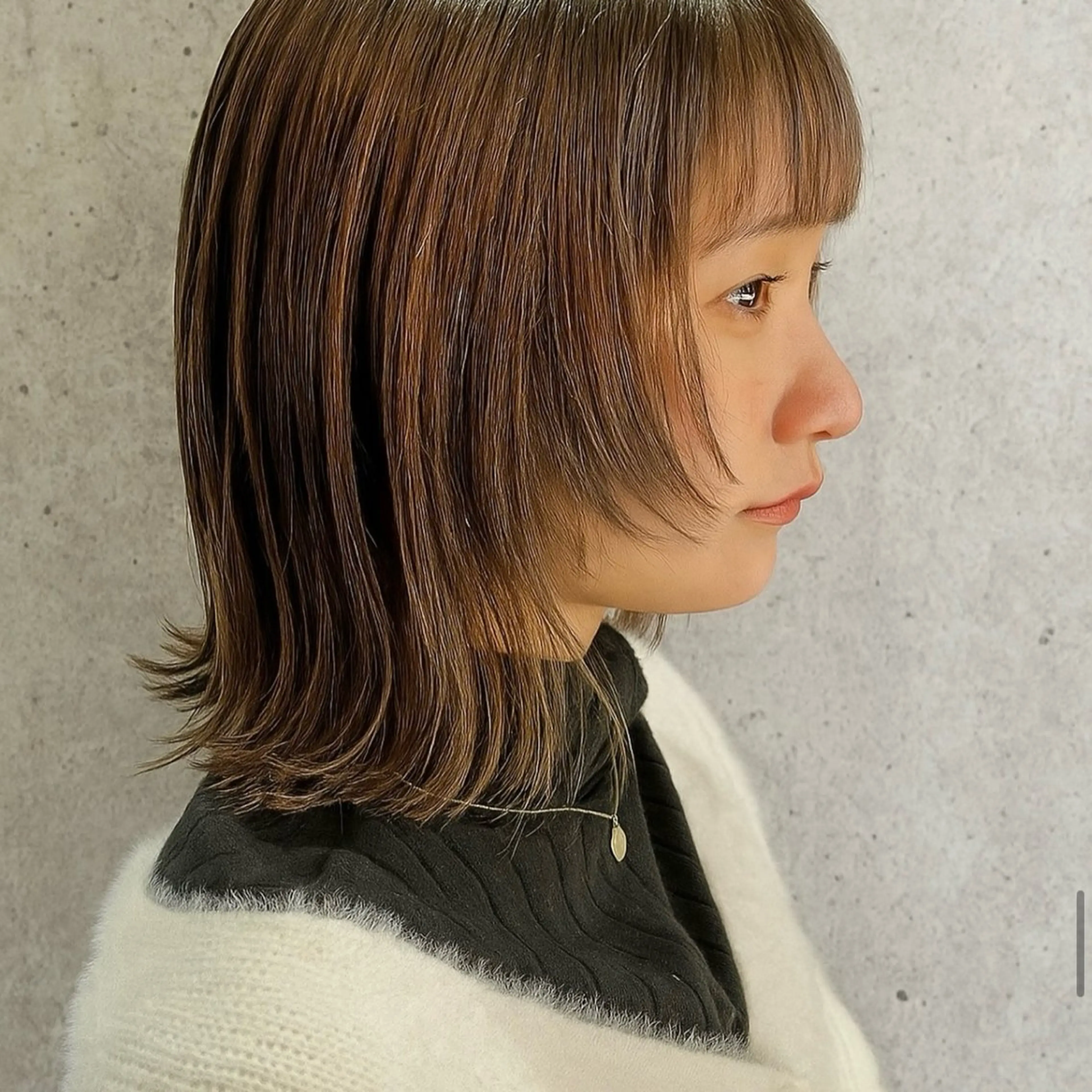 ショート カラー ボブレイヤー ボブ 顔周りカット 髪質改善 レイヤーカット カット ヘアカラー トリートメント nui所属・清水優/レイヤー/ ボブ/髪質改善のヘアスタイル