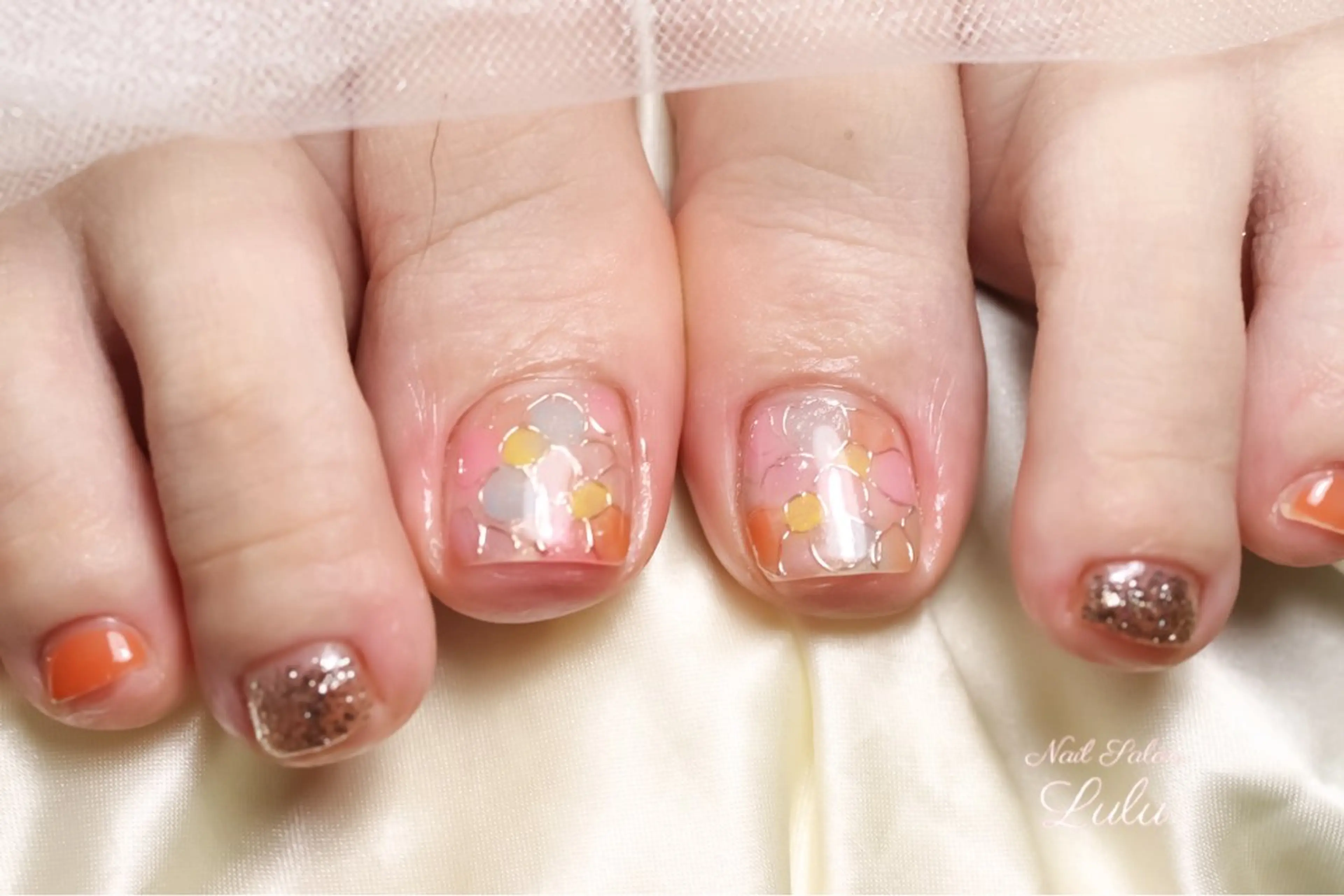 ネイル フットネイル Lulu nail salon 南堀江店所属・西村 あやかのネイルデザイン