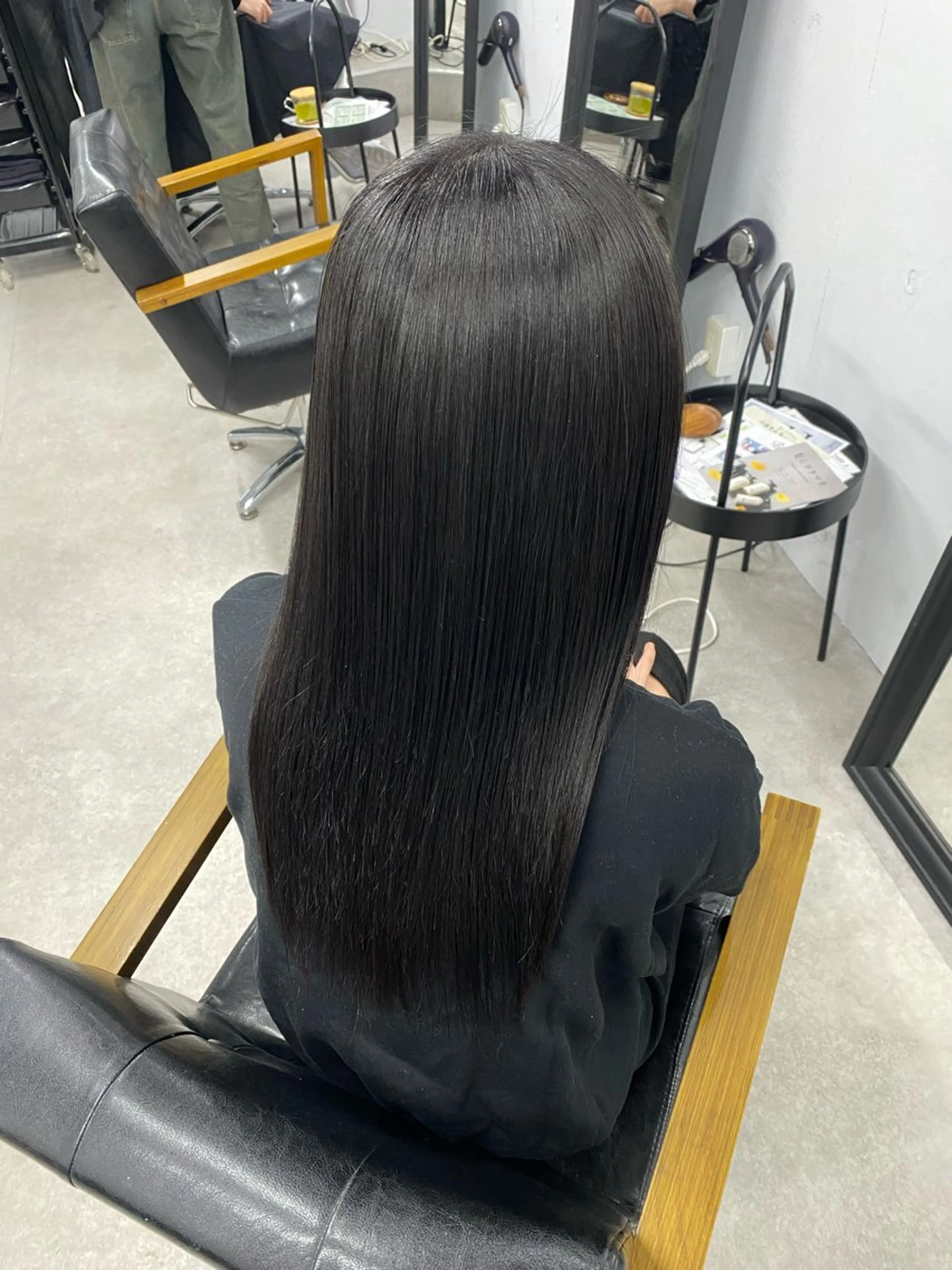 ロング 縮毛矯正 トリートメント 太田 すず香のヘアスタイル