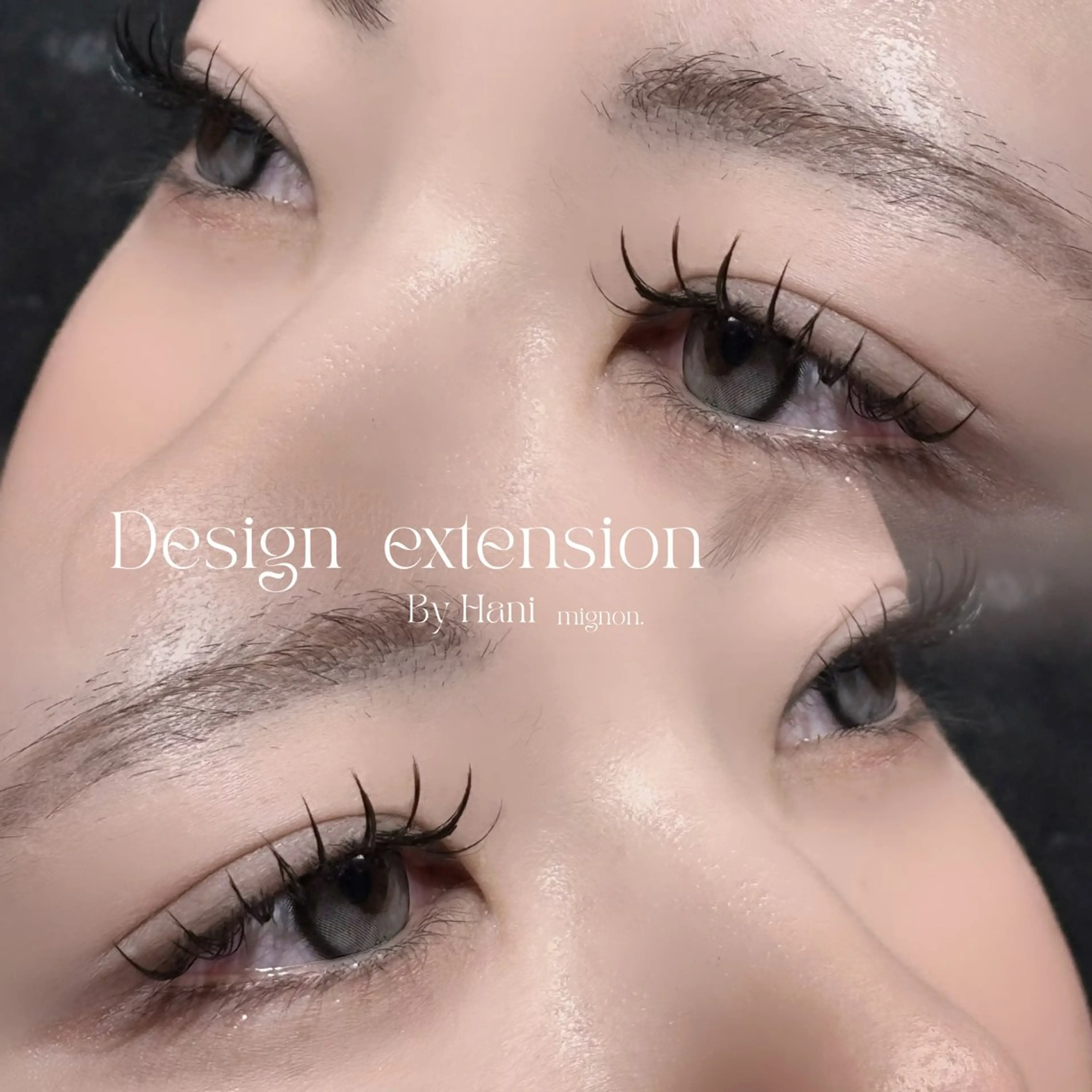 マツエク・マツパ 束感まつ毛 韓国風マツエク ナチュラル Hani🌛 マツパ/アイブロウのマツエク・マツパデザイン