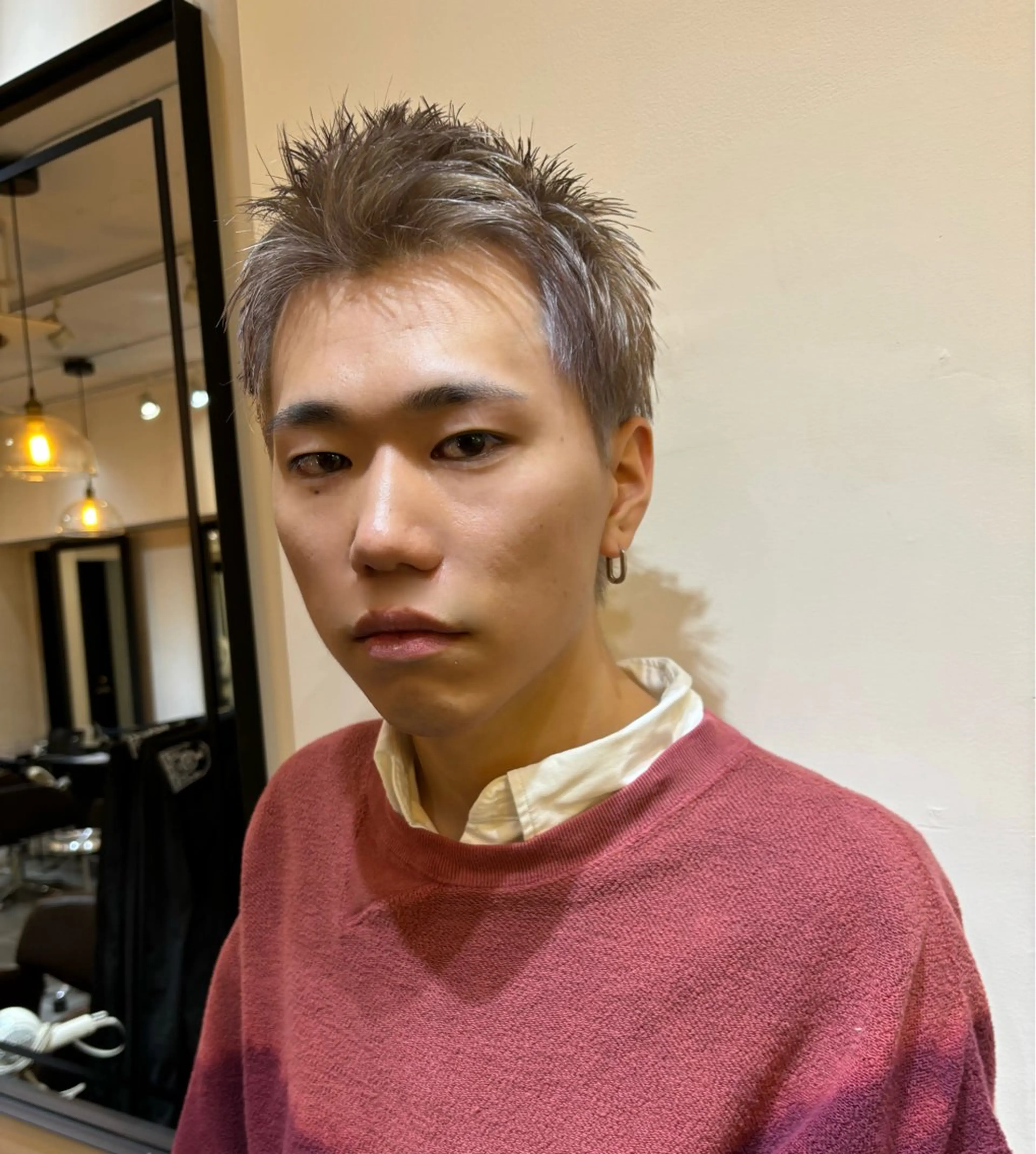 ショート カラー ヘアカラー メンズ、艶髪 Minato🍇のヘアスタイル