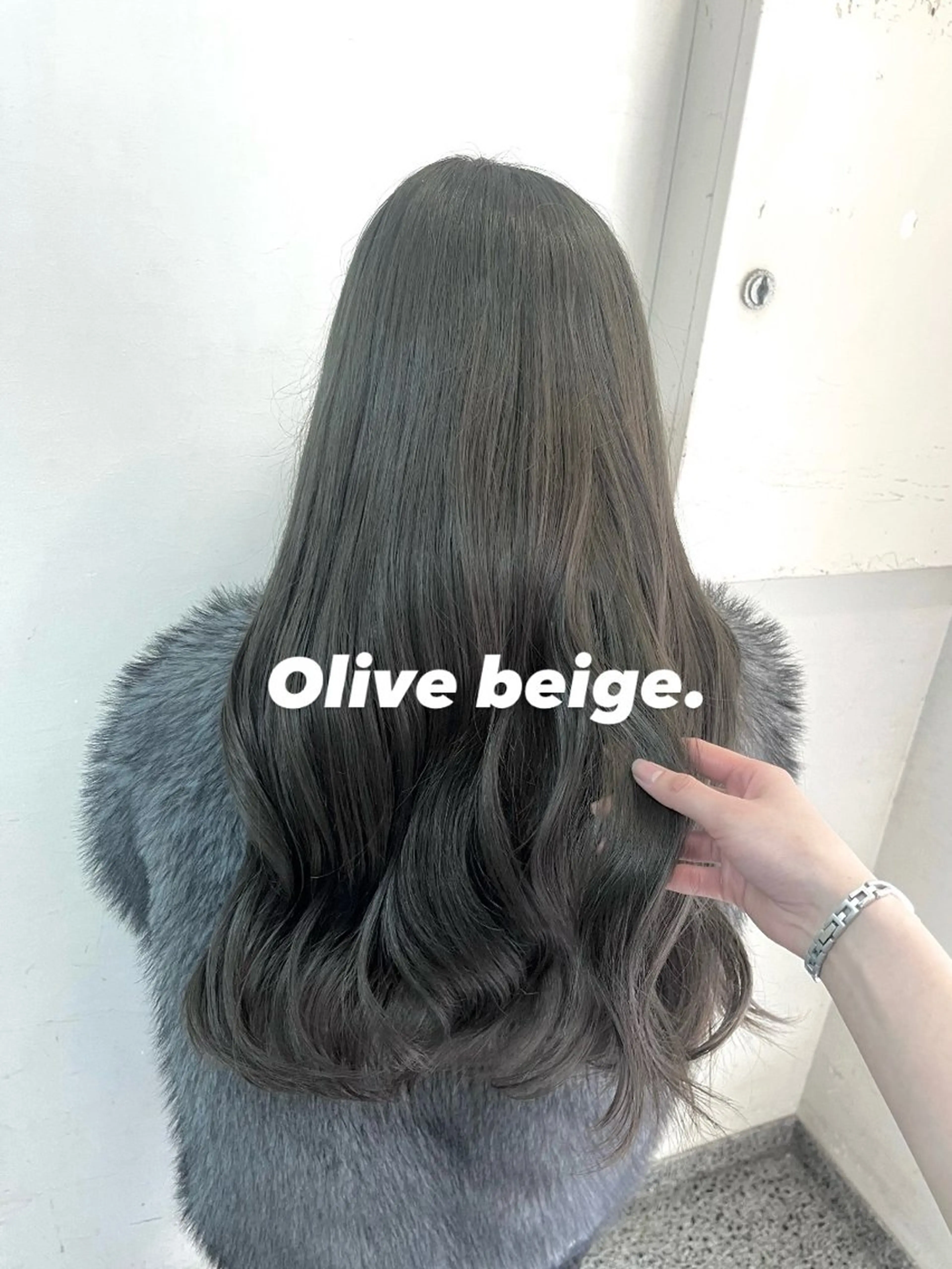 ロング カラー ベージュカラー オリーブベージュ ヘアカラー メンズカットモデル/ 横浜/佐藤桃香 🦥のヘアスタイル