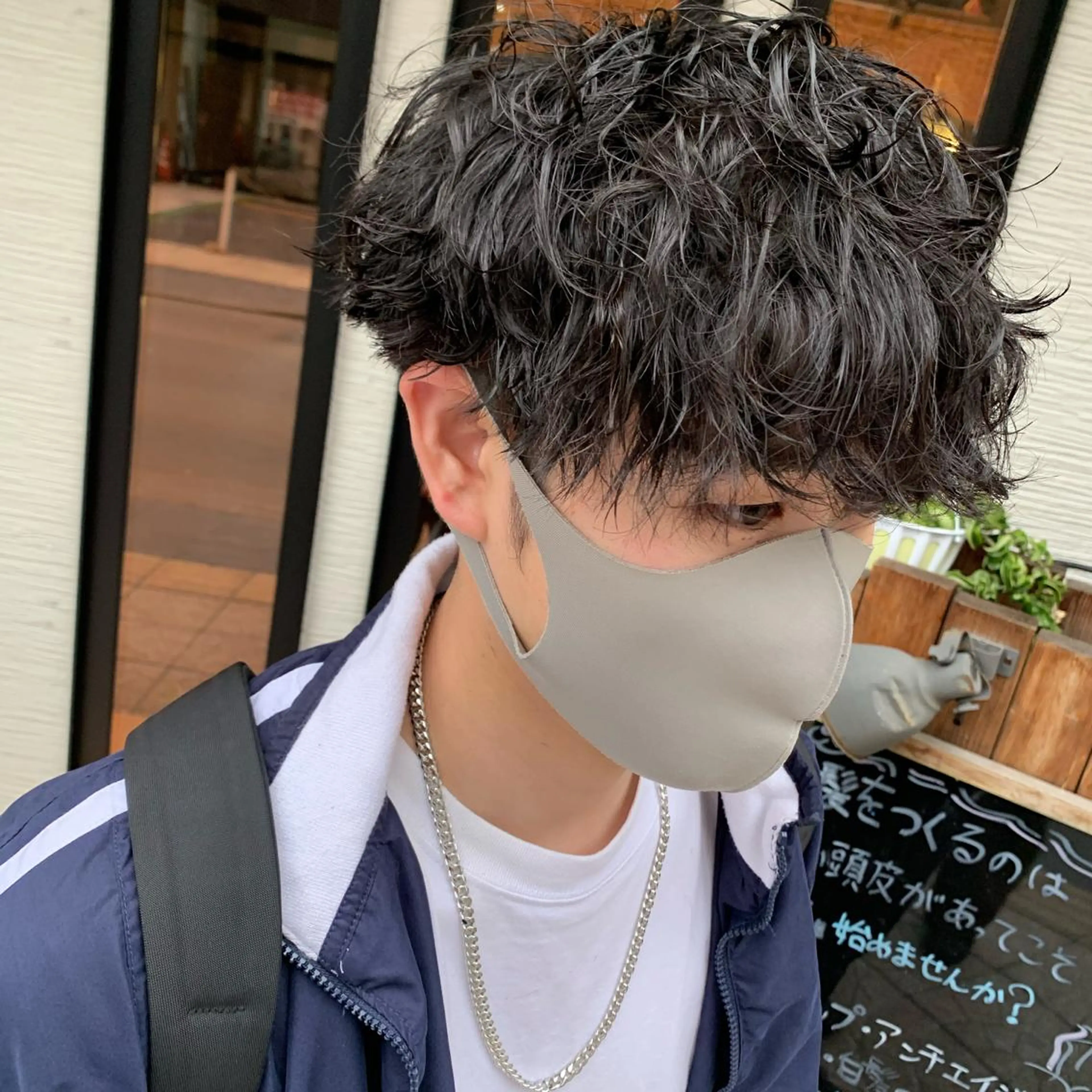 ショート パーマ メンズ yoshi (高橋福博)のヘアスタイル