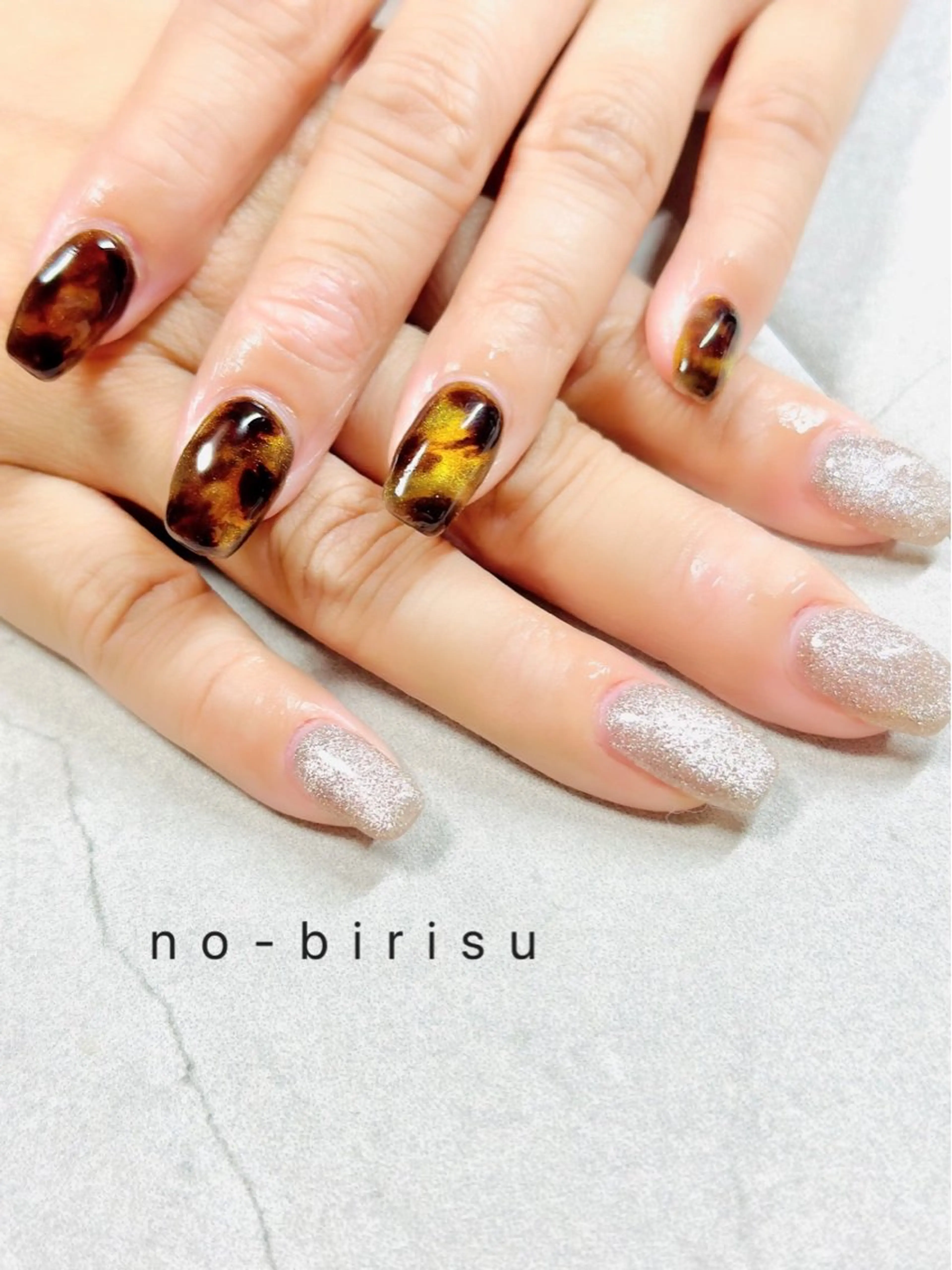 ネイル マグネットネイル ハンドネイル no-birisu nailのネイルデザイン