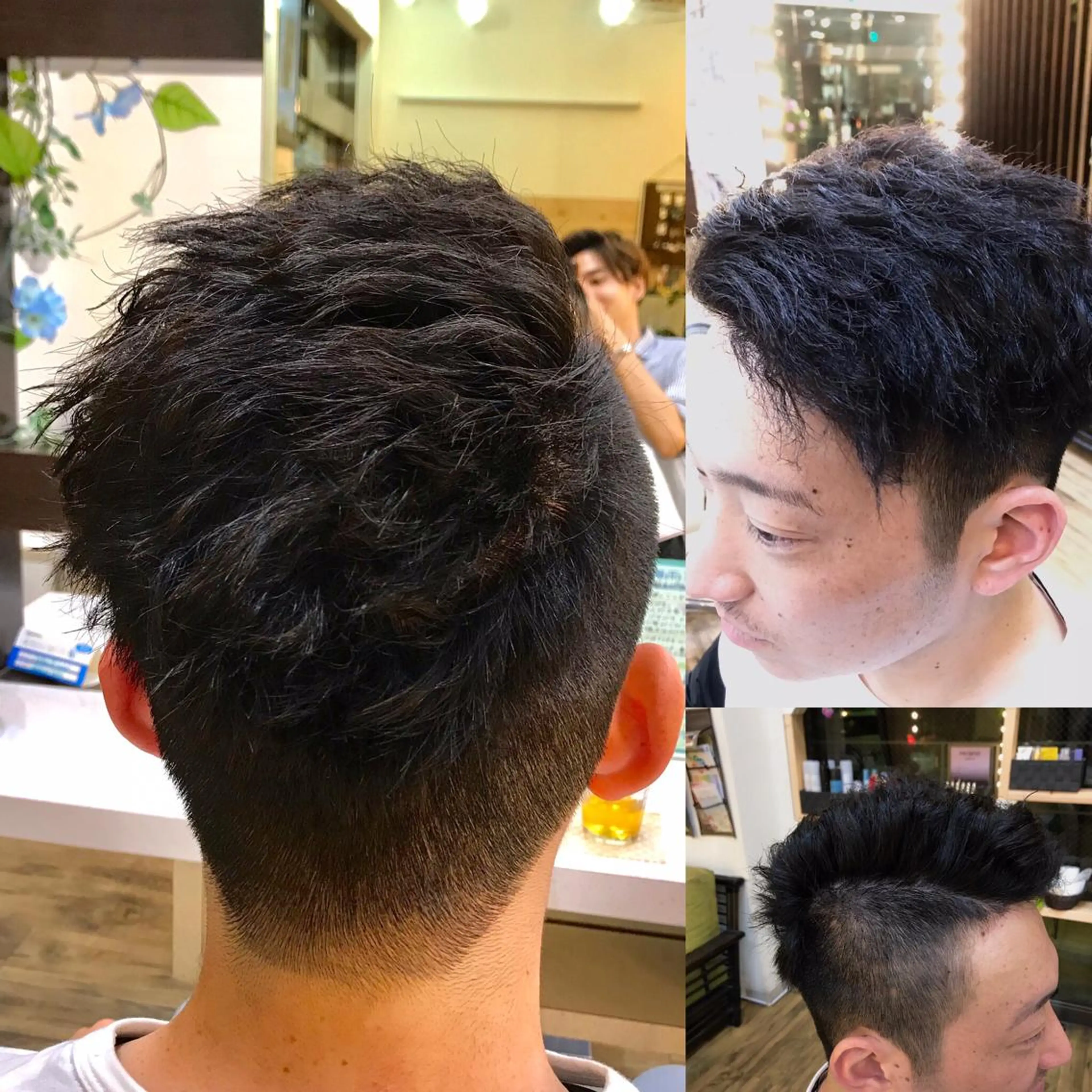 ショート パーマ メンズ メンズパーマ メンズツイストパーマ 刈り上げ ツイストパーマ 赤羽、髪質改善サロン 吉野リョウスケのヘアスタイル
