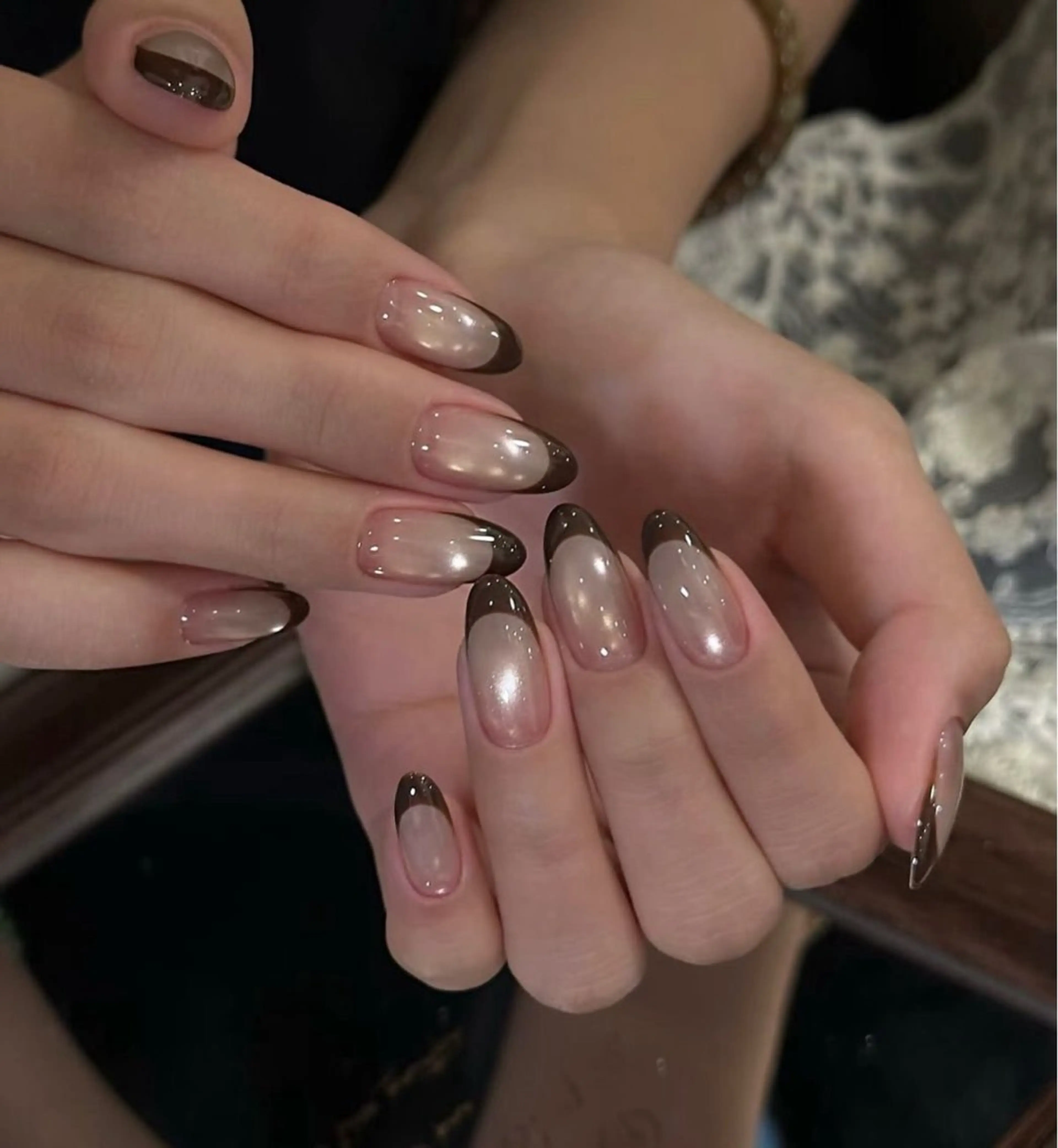 ネイル 韓国ネイル 持ち込み ニュアンスネイル ネイルチップ ハンドネイル JENNY ANA.CHUOのネイルデザイン