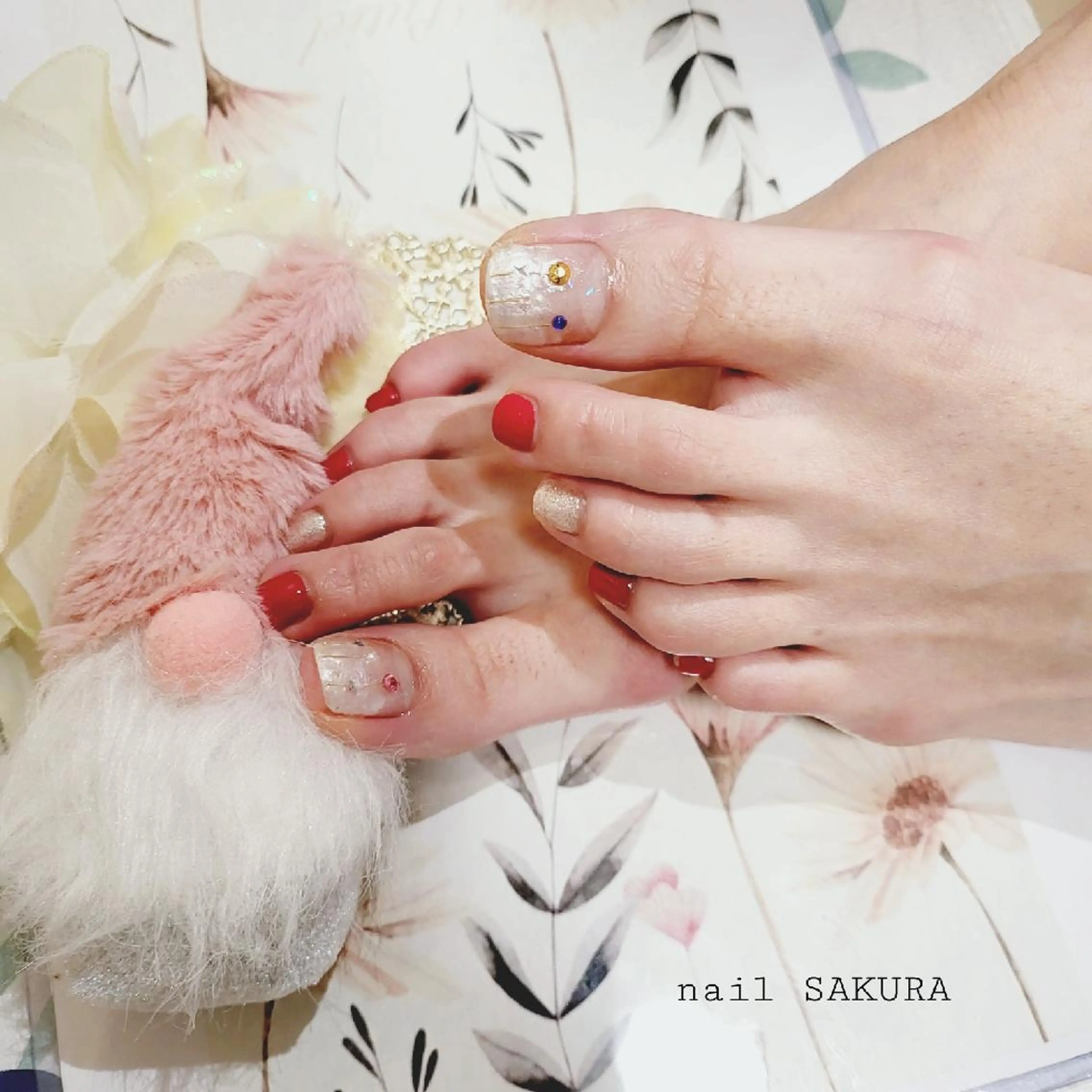 ネイル アートネイル フットネイル nailSAKURA 🌸爪の美容室のネイルデザイン