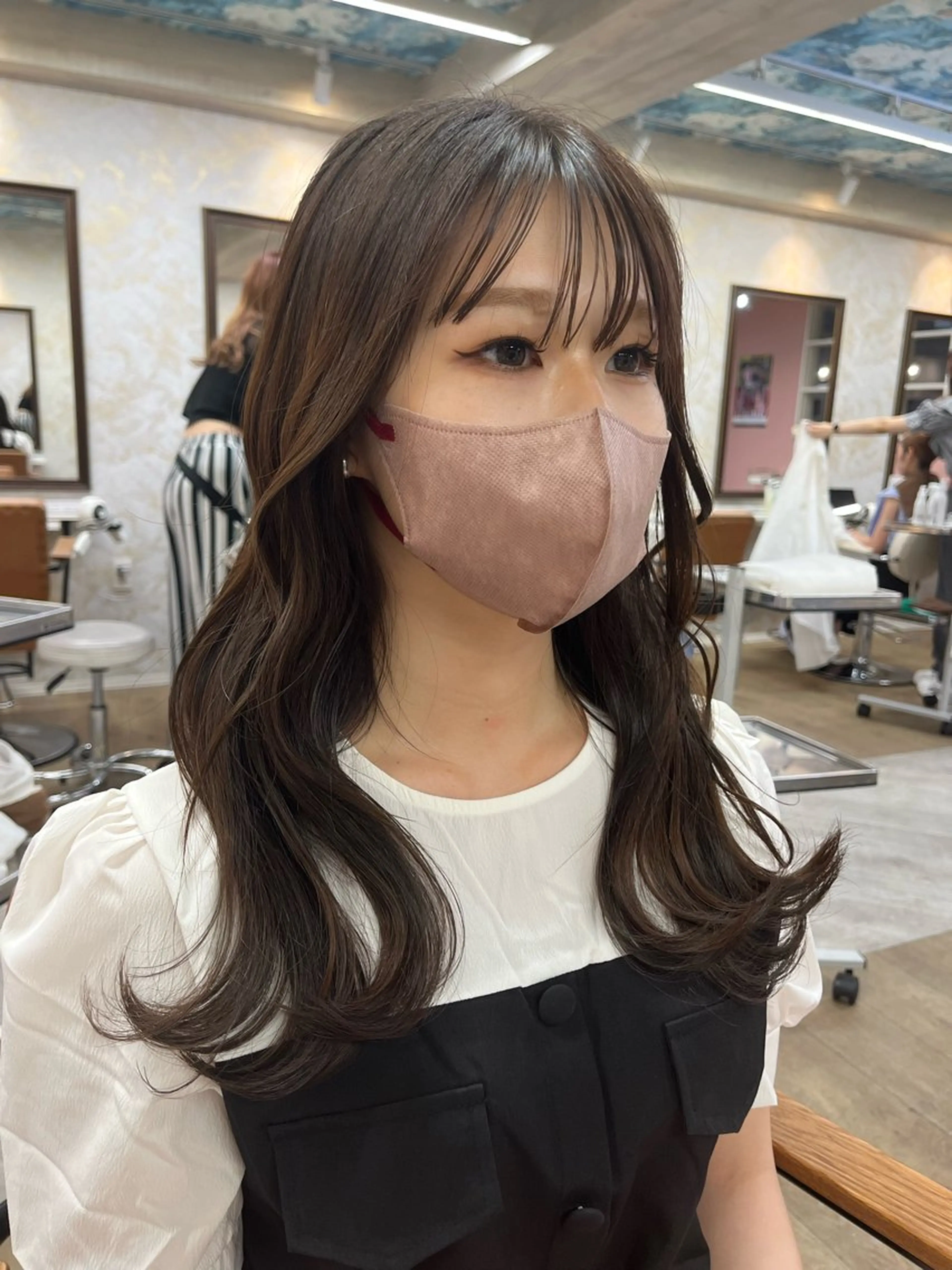 セミロング カラー ヘアカラー トリートメント 🇰🇷韓国ヘア× 髪質改善　黒川天斗のヘアスタイル
