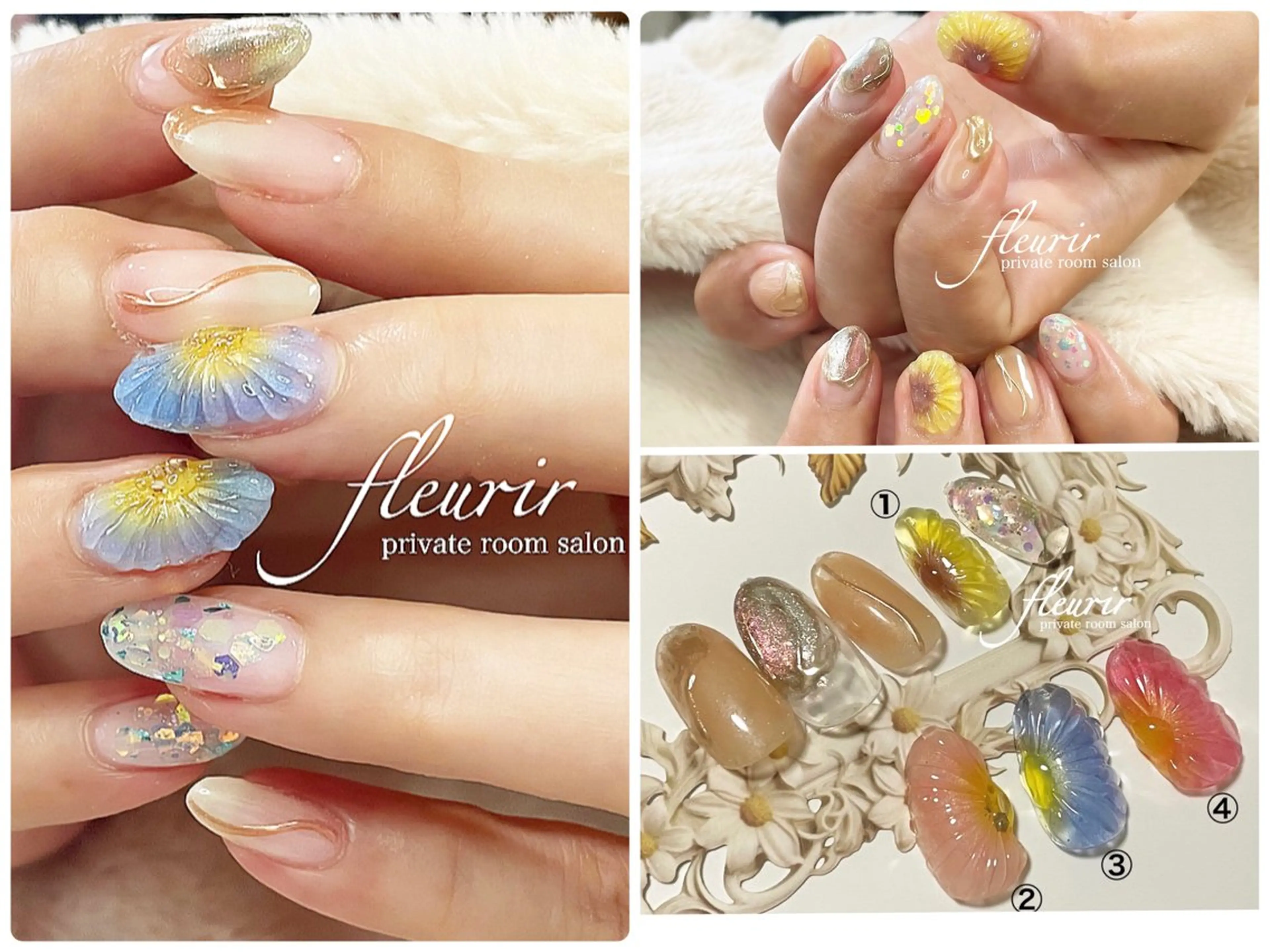 ネイル フルリール 【プライベートサロンのネイルデザイン