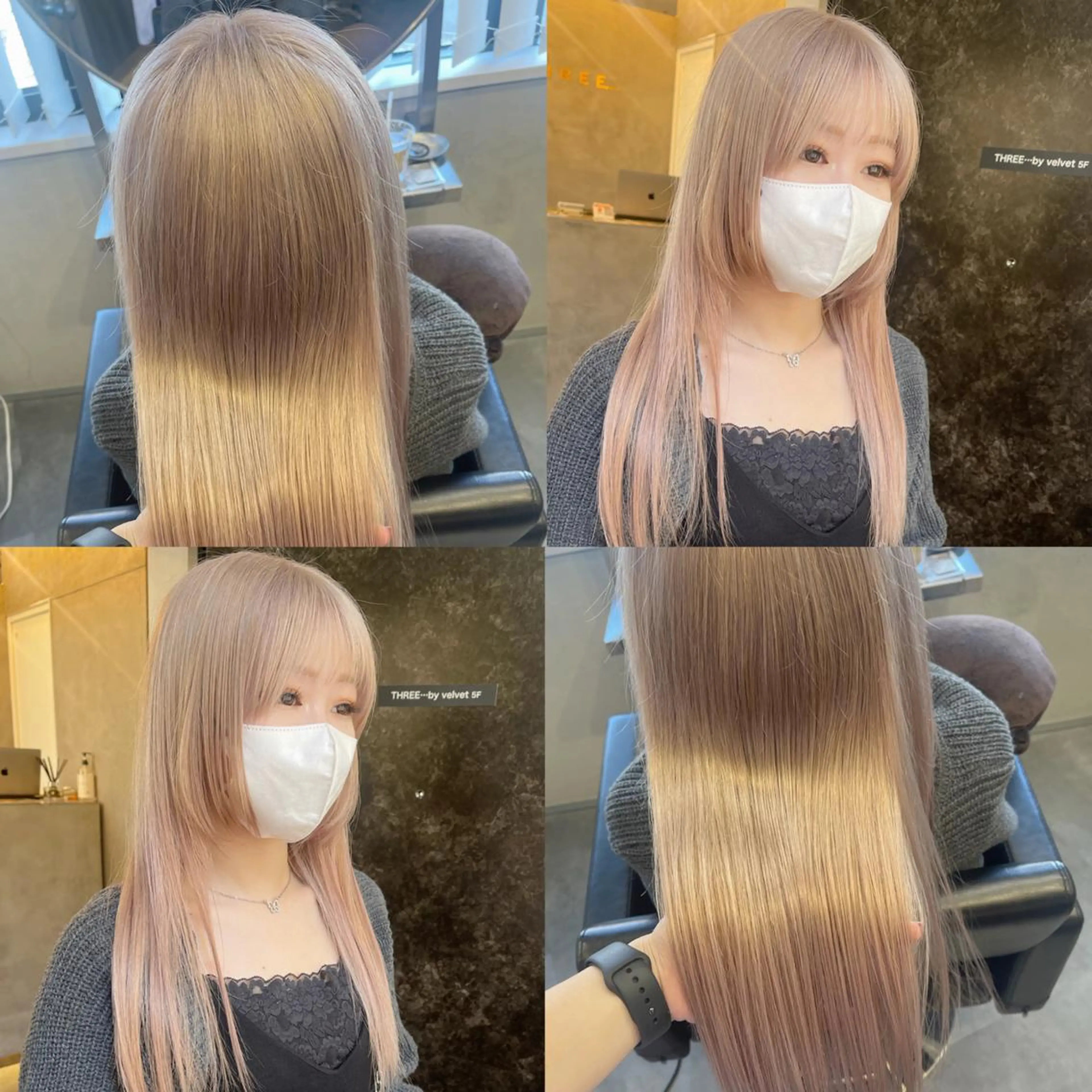 ロング カラー ブリーチ ブロンド ケアブリーチ 髪質改善 miyu🎀まつ毛 /耳つぼジュエリーのマツエク・マツパデザイン
