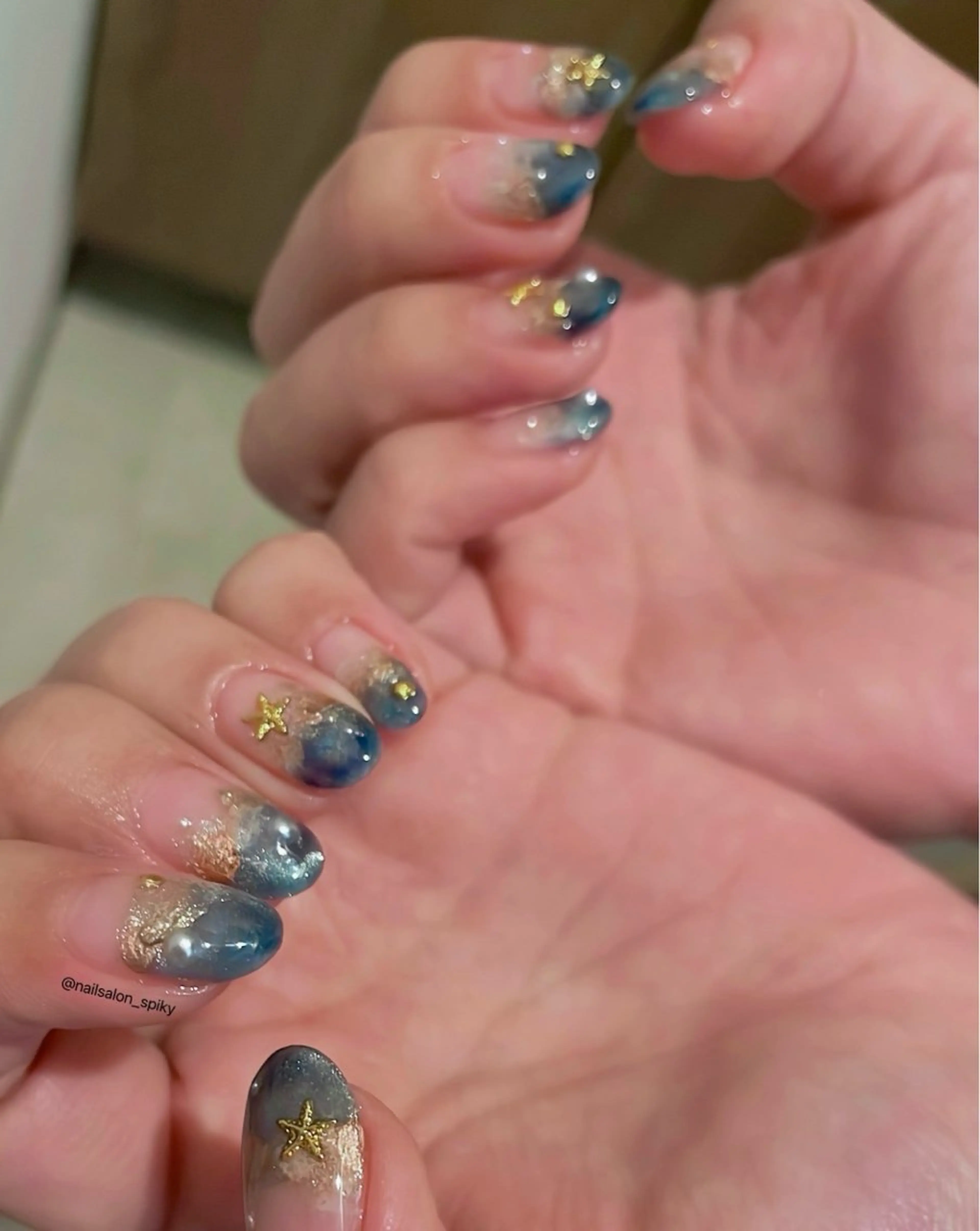 ネイル ハンドネイル Spiky とうげ ふうかのネイルデザイン