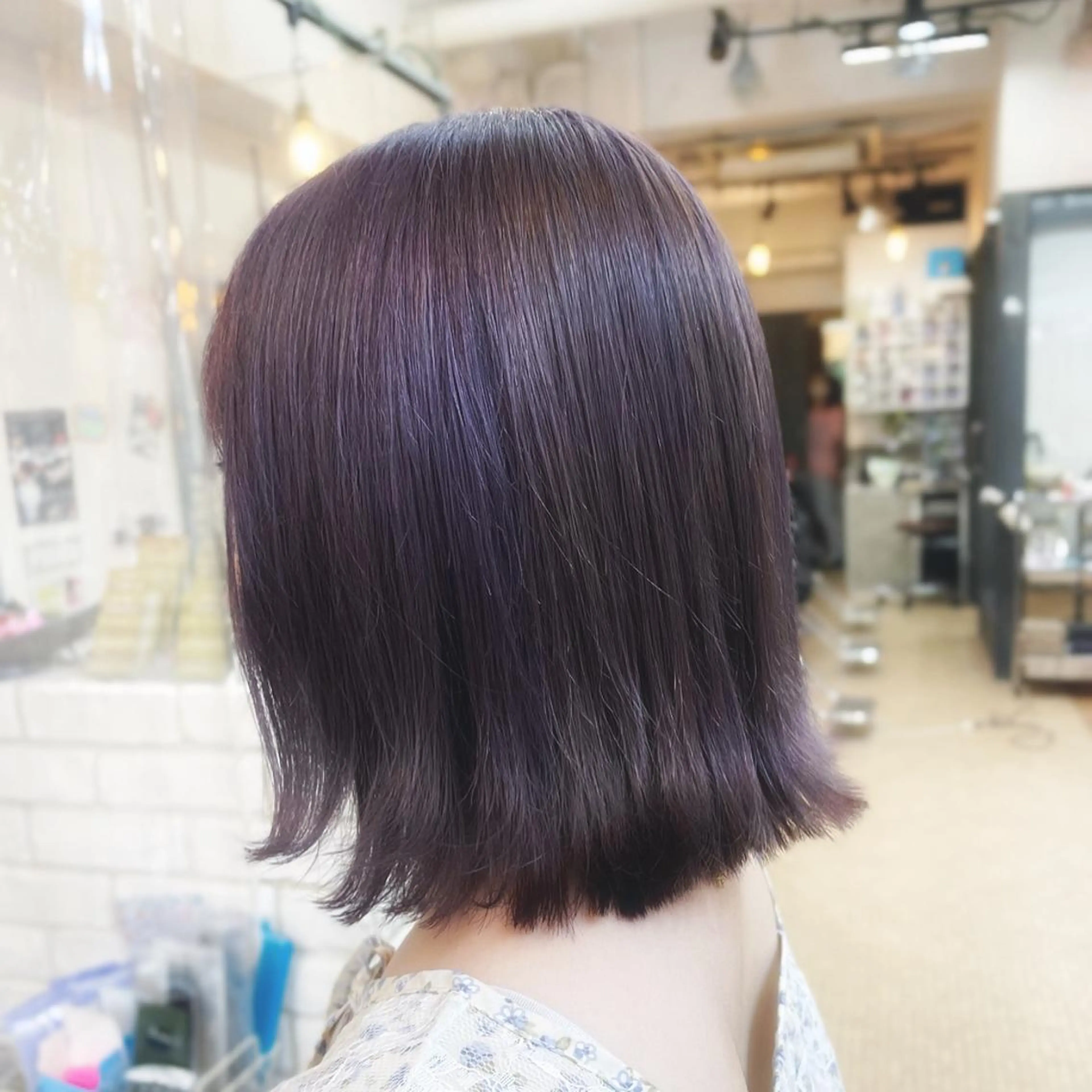 ミディアム カラー メンズパーマ 本多のヘアスタイル