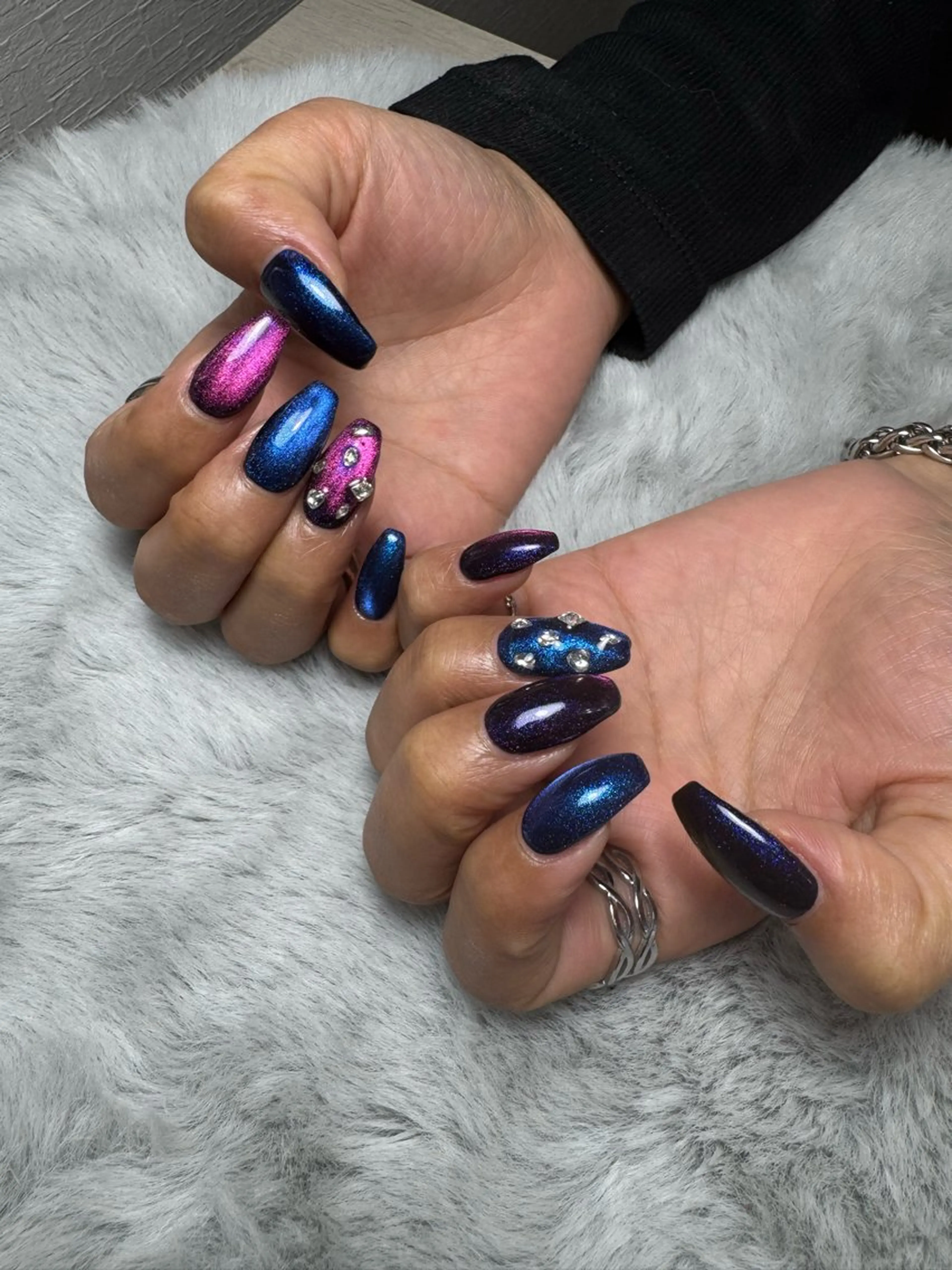 ネイル アートネイル マグネットネイル ハンドネイル ハンドケア 凛-Nail Atelier RIN27-所属・立川 紋歌のネイルデザイン