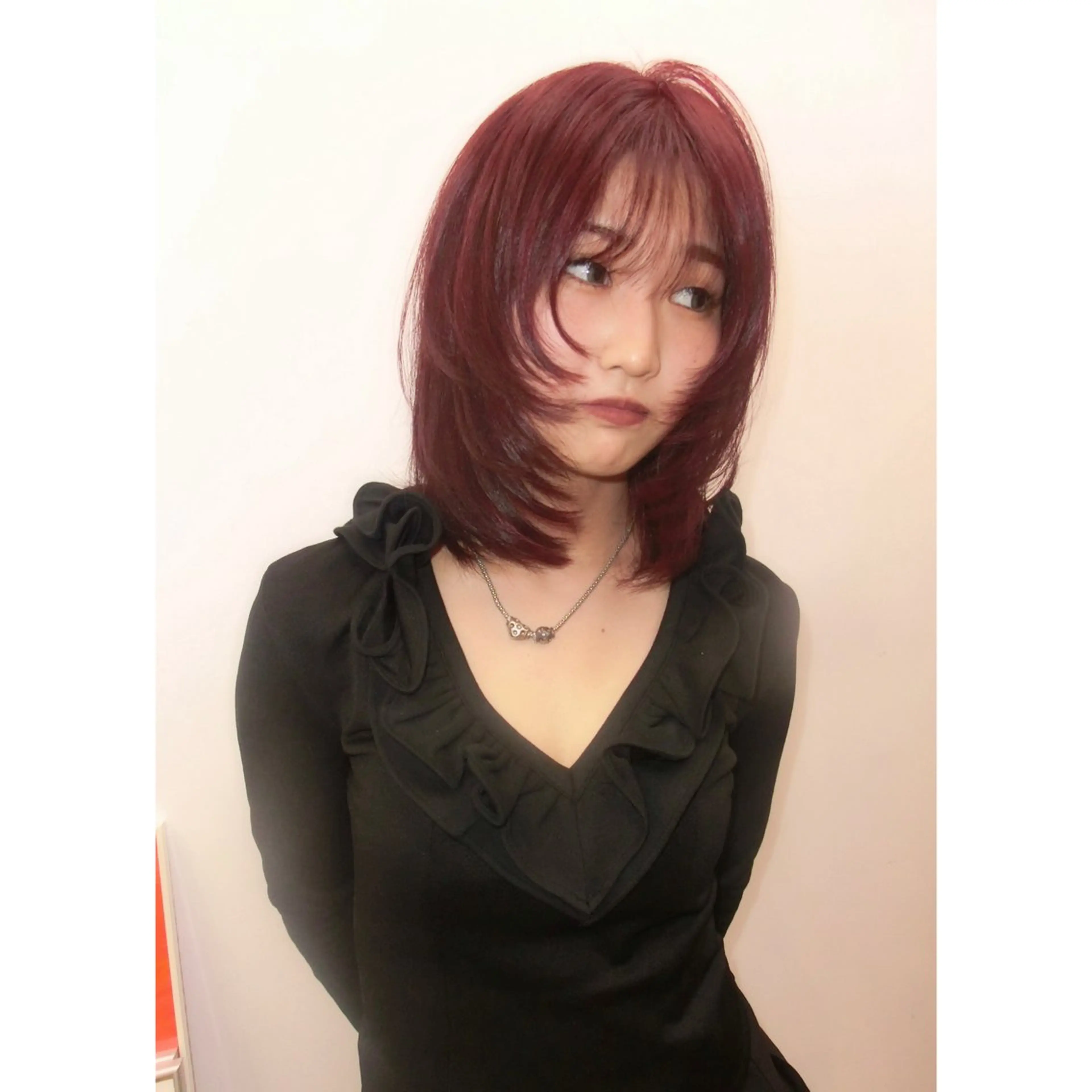 ミディアム ヘアカラー トリートメント Kanna 神奈のヘアスタイル