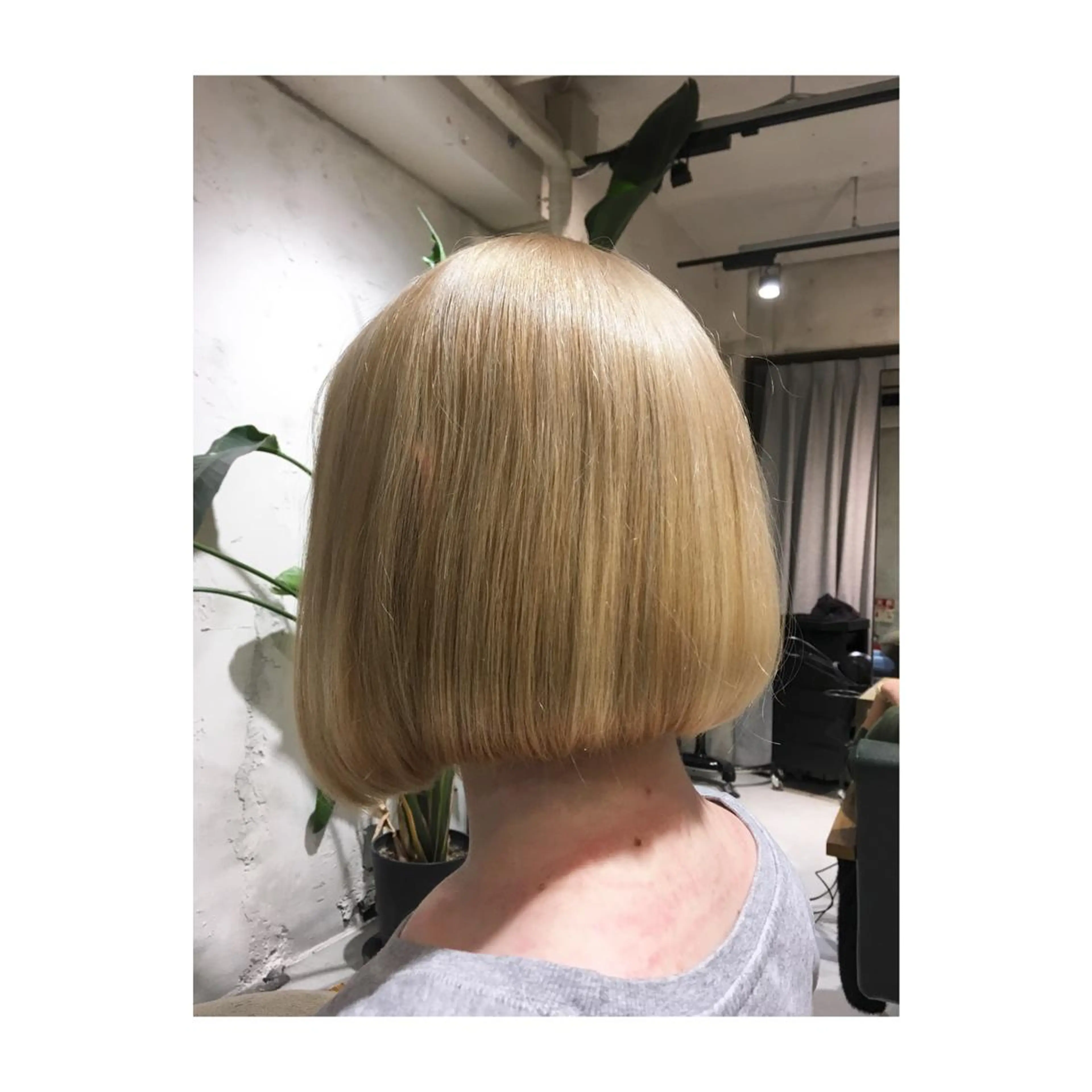 ショート ミディアム セミロング カラー パーマ ボブ アオガミ （前髪顔周りカット）のヘアスタイル