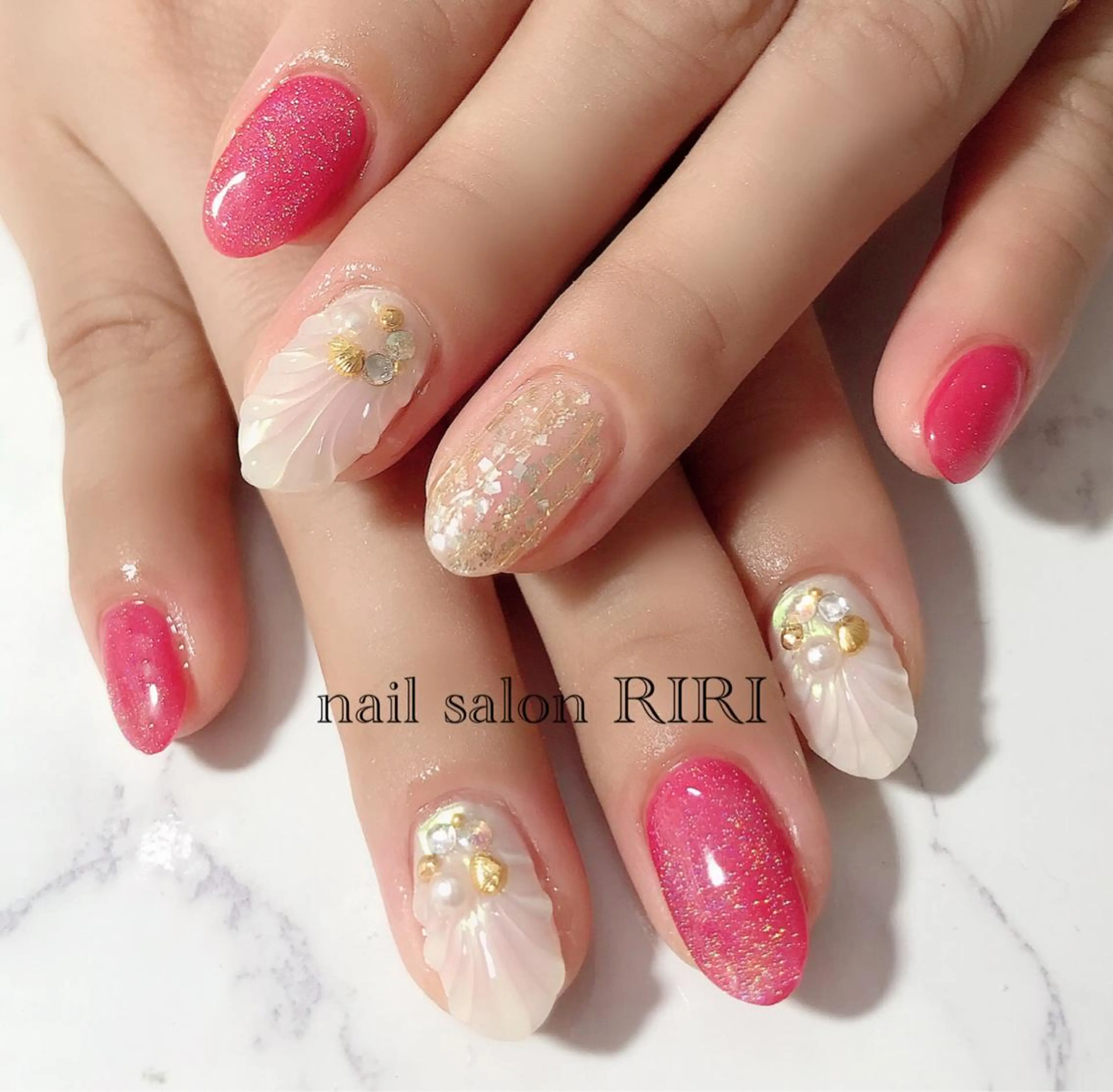 ネイル アートネイル マグネットネイル ミラーネイル private  nail  salon RIRI所属・RIRI リリのネイルデザイン