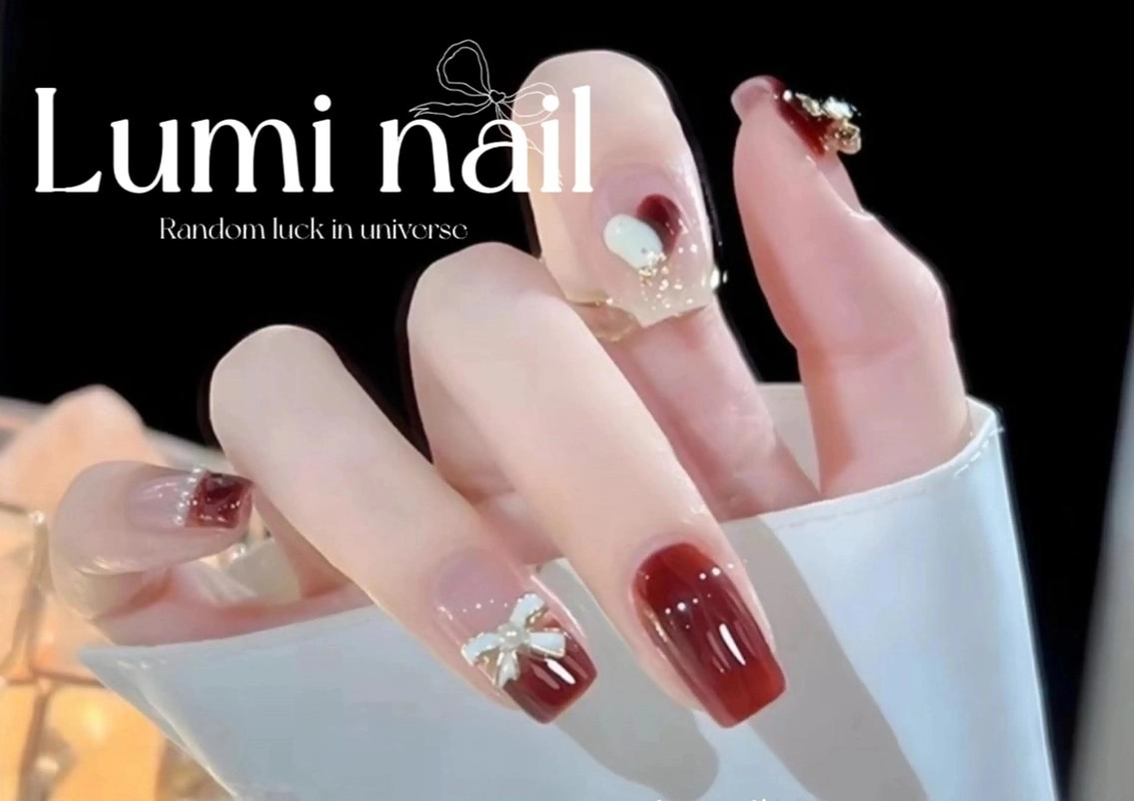 ネイル ツイードネイル 冬ネイル クリスマス 神崎 理沙のネイルデザイン