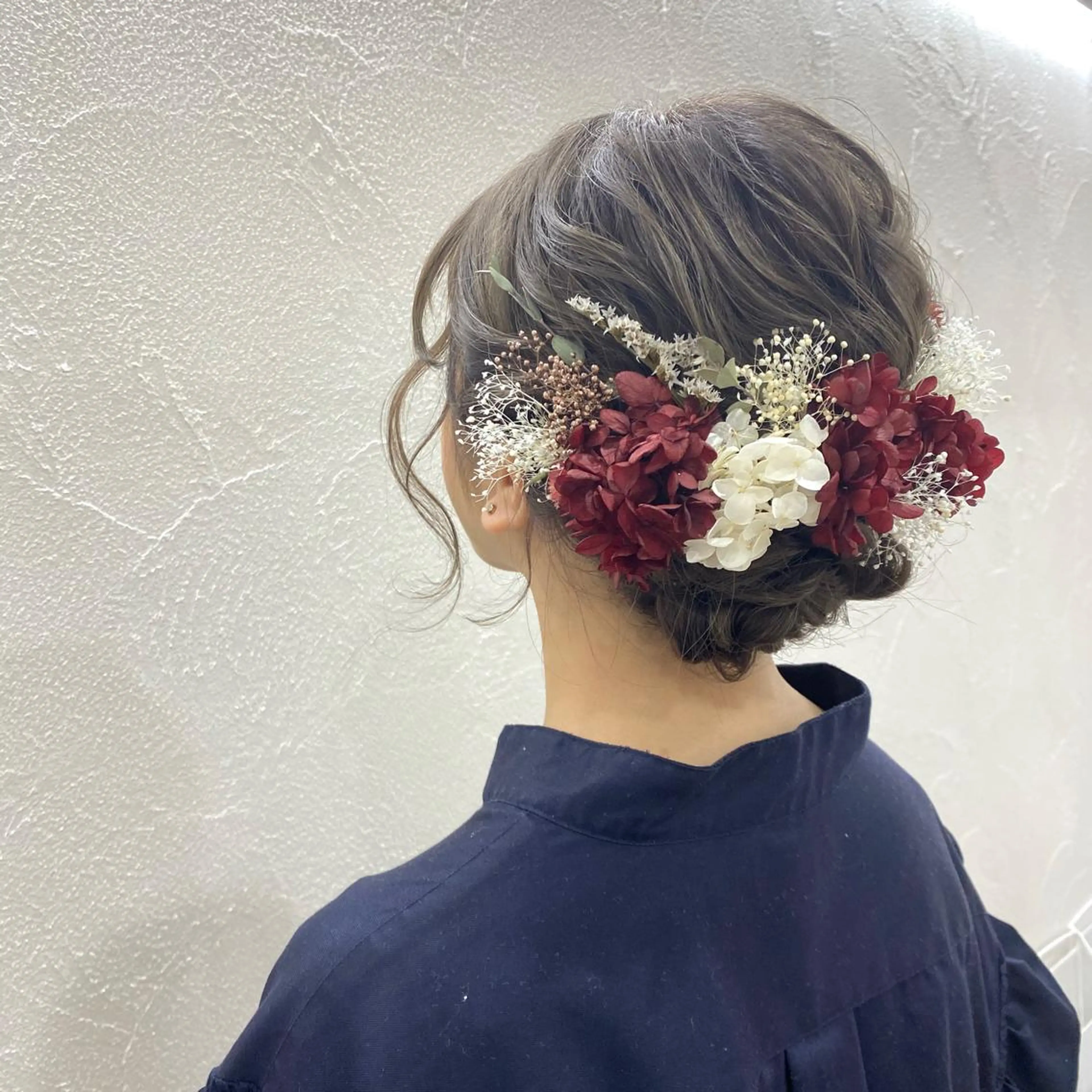 ヘアアレンジ 成人式 ヘアセット やじま ひろこのヘアスタイル