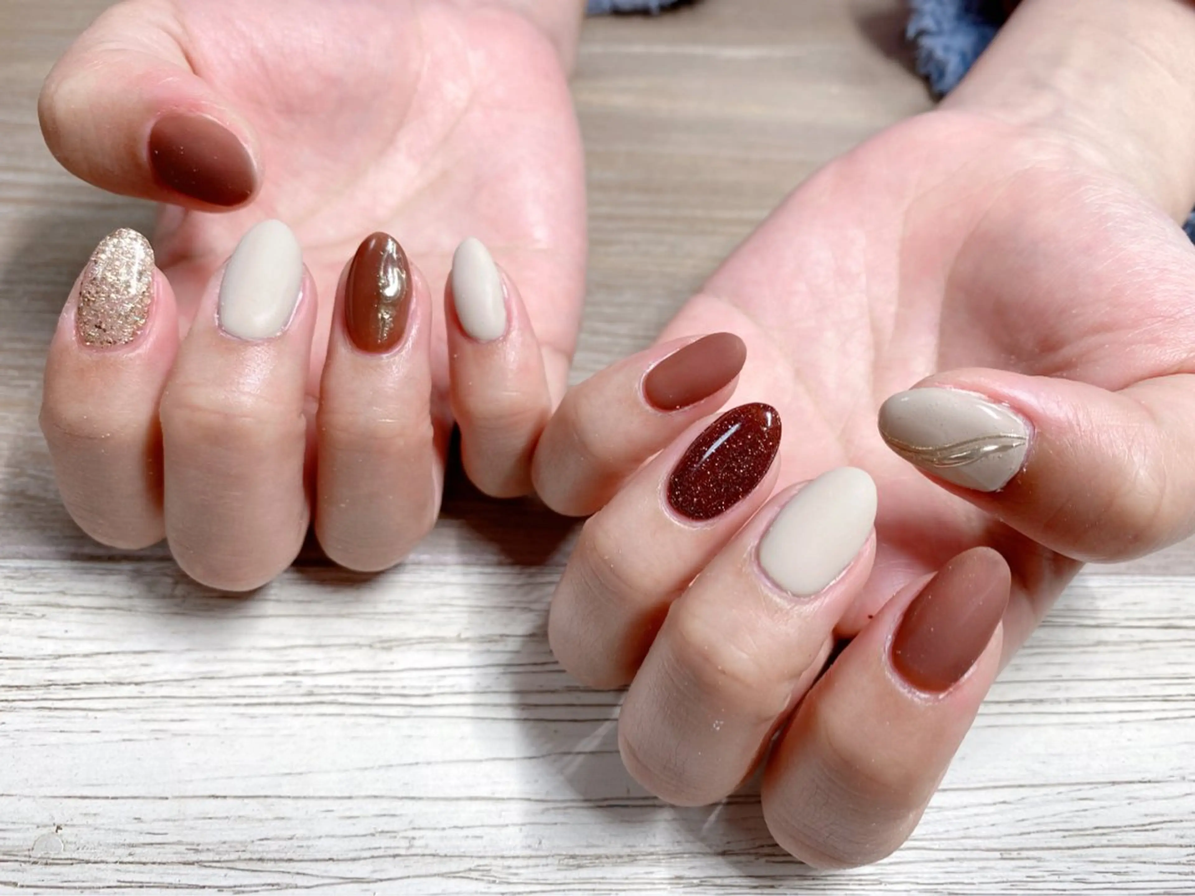 ネイル 長さ出し ジェルネイル キラキラネイル 大理石ネイル(マーブル) ニュアンスネイル Morpho nailのネイルデザイン