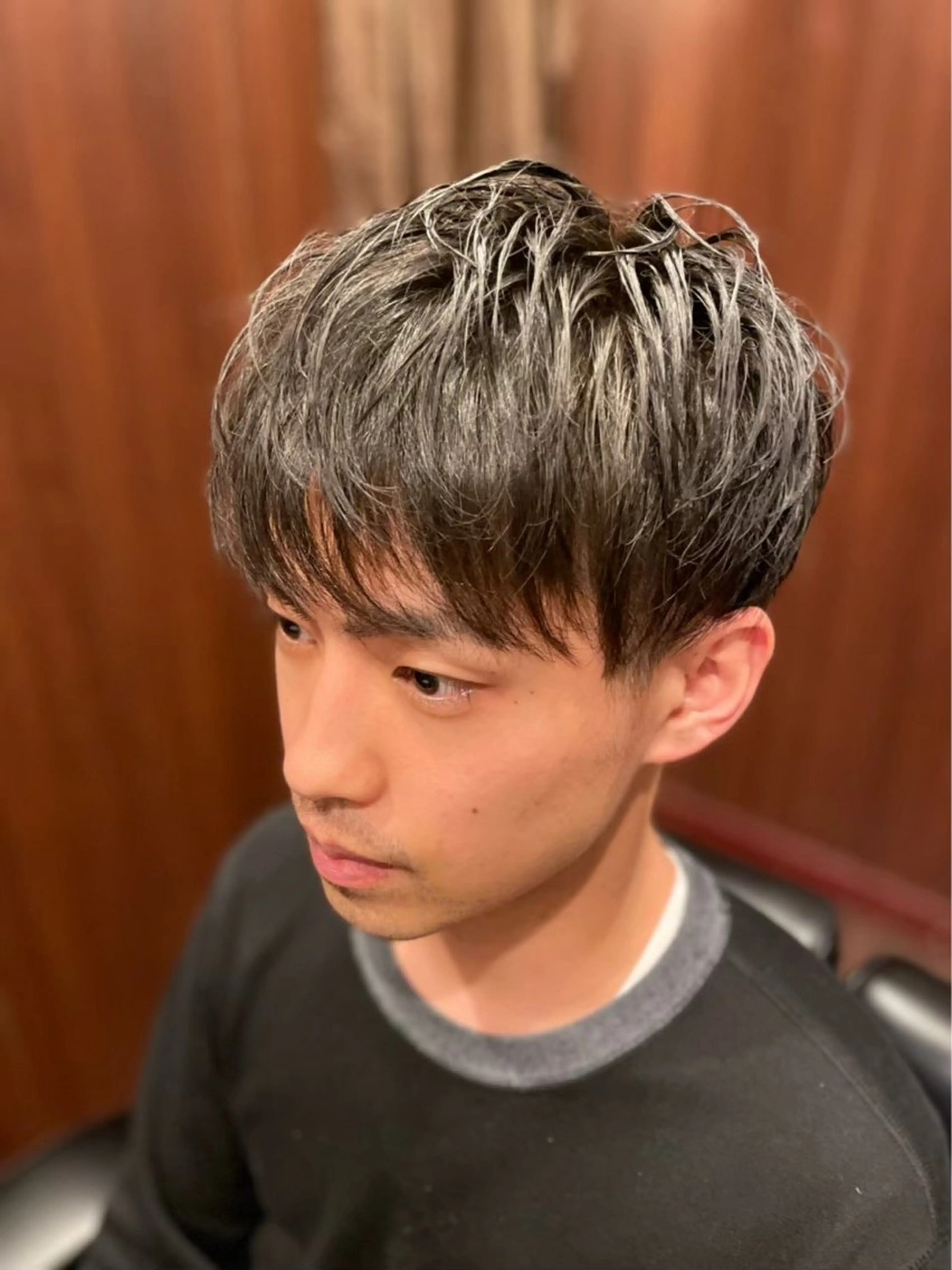 ミディアム メンズ ヒロ銀座バーバーショップ大宮店所属・ヒロ銀座メンズカット 酒井悠成のヘアスタイル